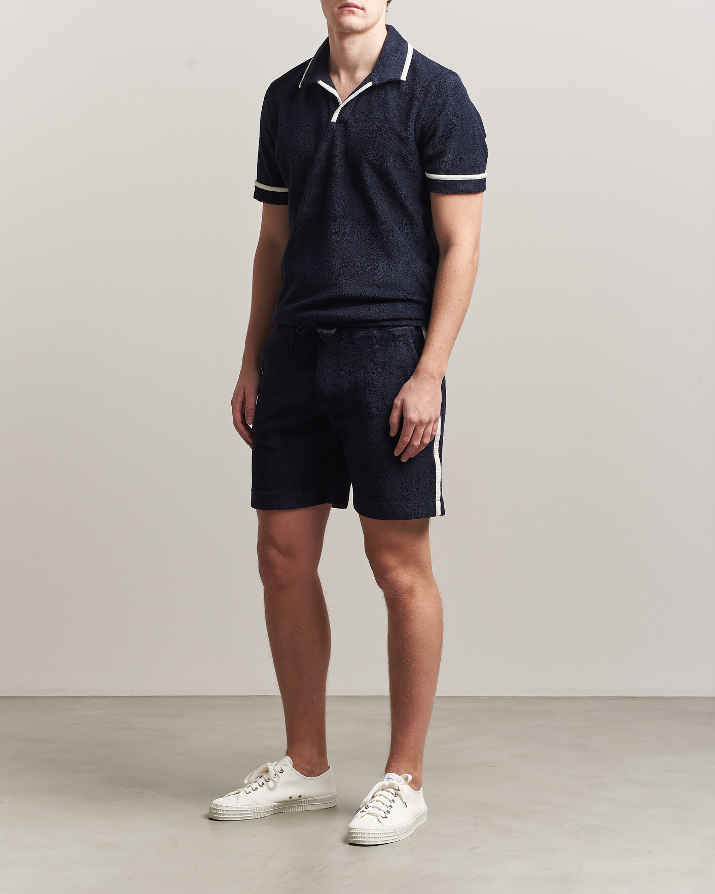 Men | Shorts | Orlebar Brown | Trevone Towelling Shorts Night Iris