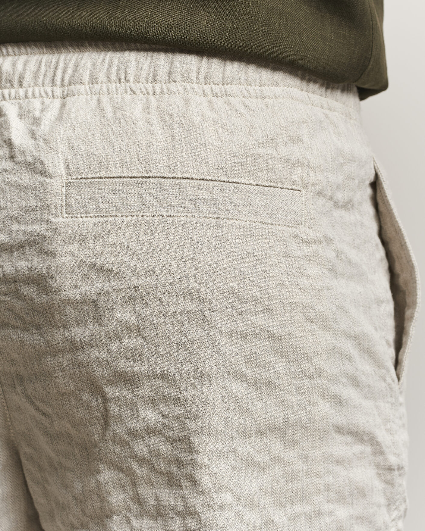 Men | Shorts | Orlebar Brown | Alex Sereno Herringbone Shorts Light Dijon