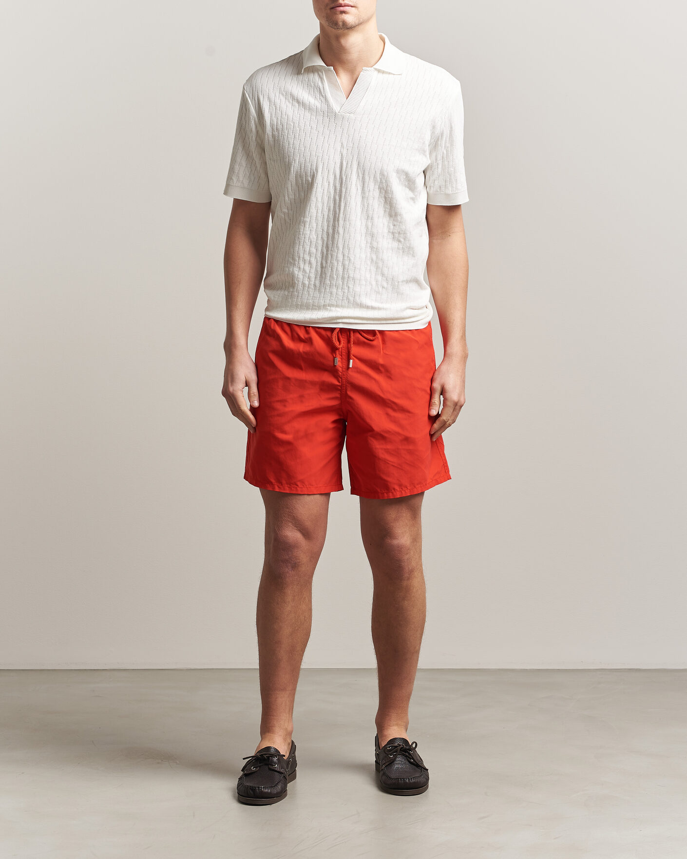 Men | Swimwear | Vilebrequin | Moorea Swimshorts Coquelicot