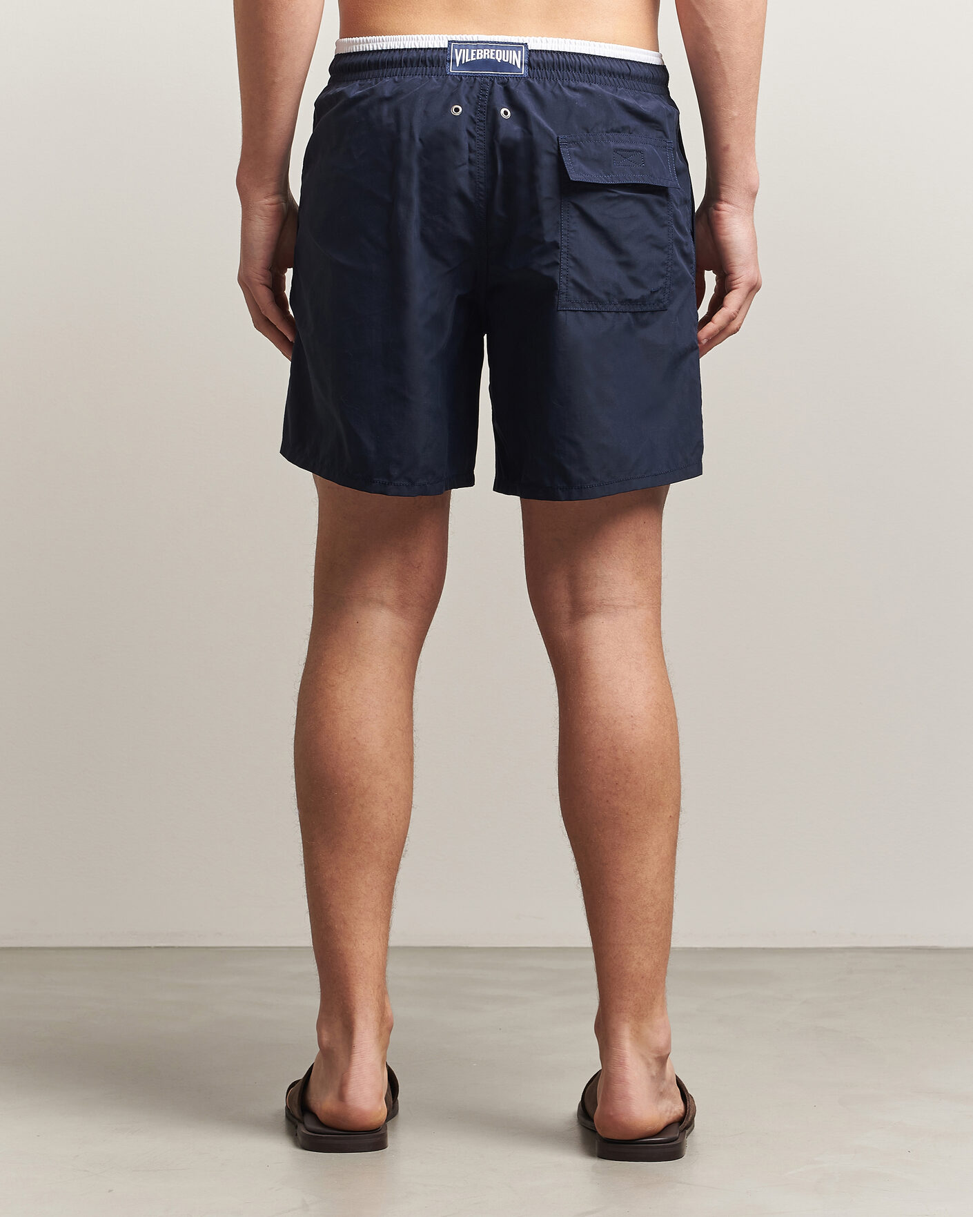 Men | Swimwear | Vilebrequin | Moka Swimshorts Marine/Blanc