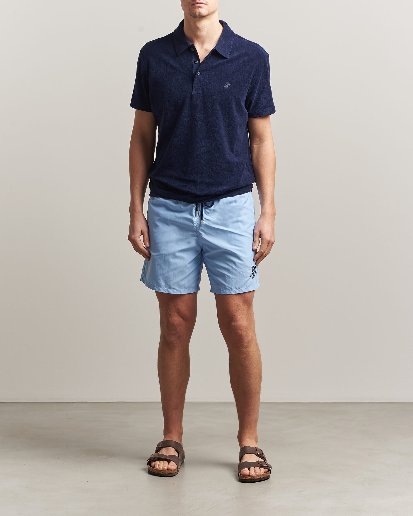 Men | Polo Shirts | Vilebrequin | Pheonix Terry Polo Bleu Marine