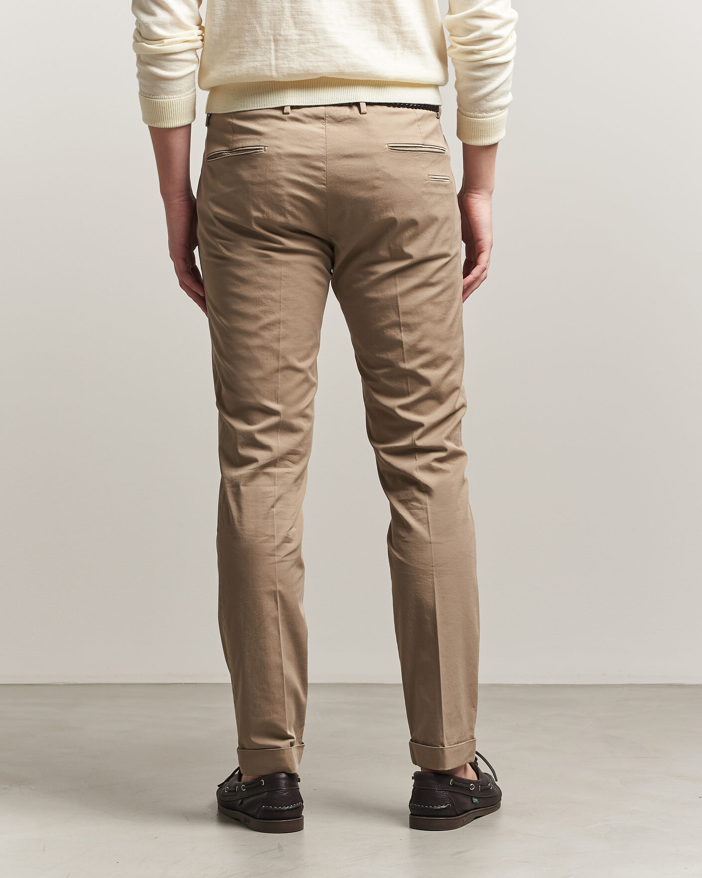 Men | Trousers | Briglia 1949 | Slim Fit Cotton Chinos Taupe