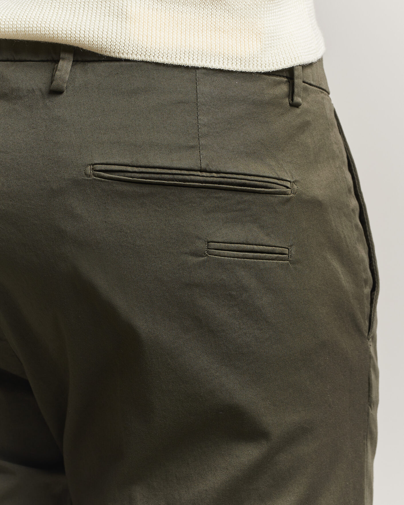 Men | Trousers | Briglia 1949 | Slim Fit Cotton Chinos Dark Green