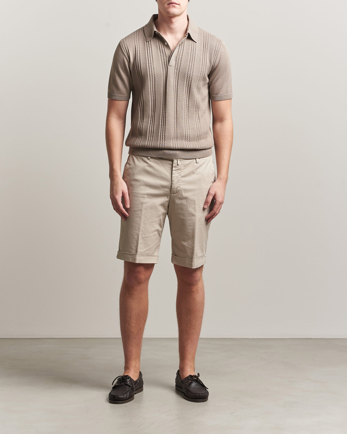 Men | Shorts | Briglia 1949 | Cotton Stretch Shorts Beige