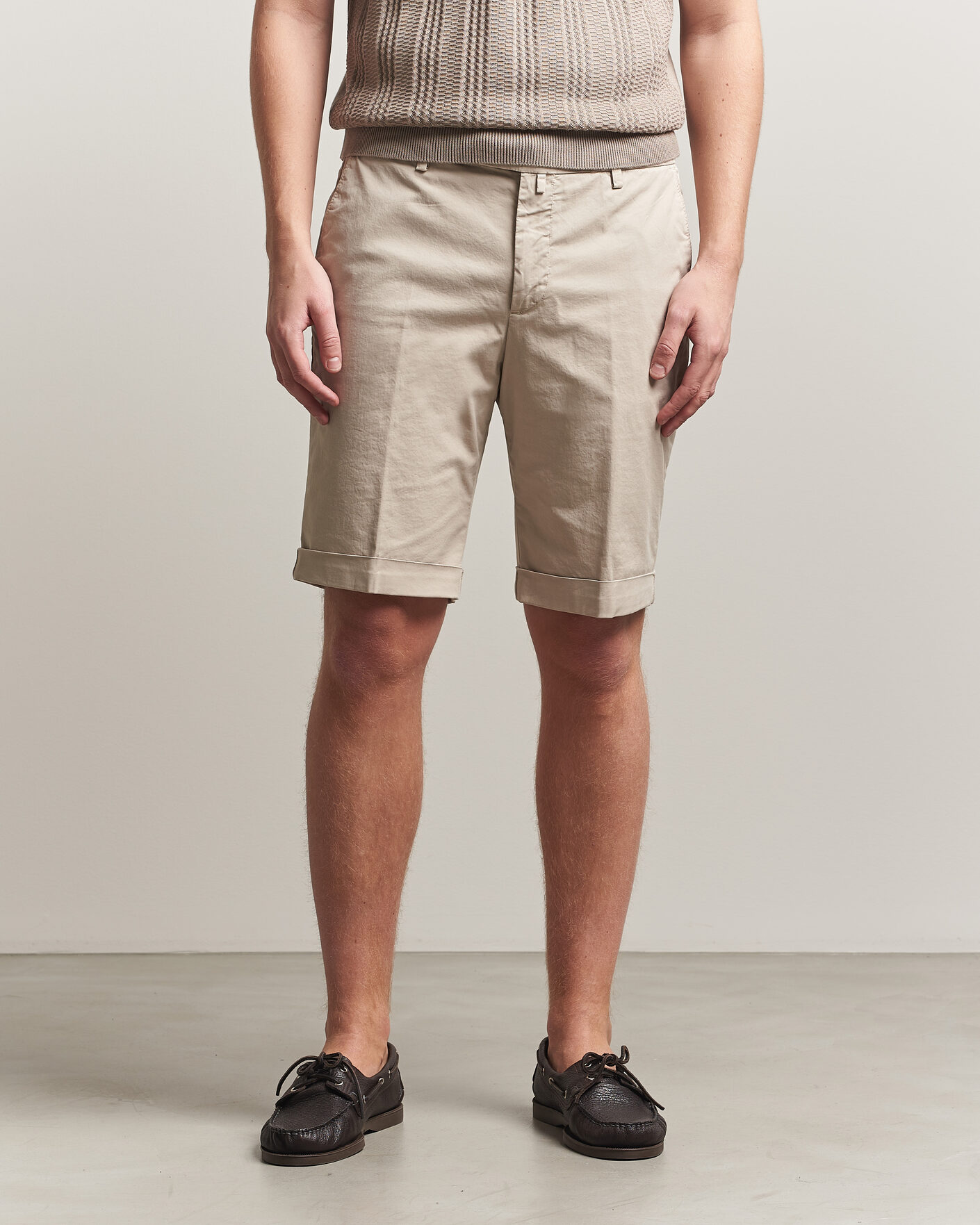 Men | Shorts | Briglia 1949 | Cotton Stretch Shorts Beige