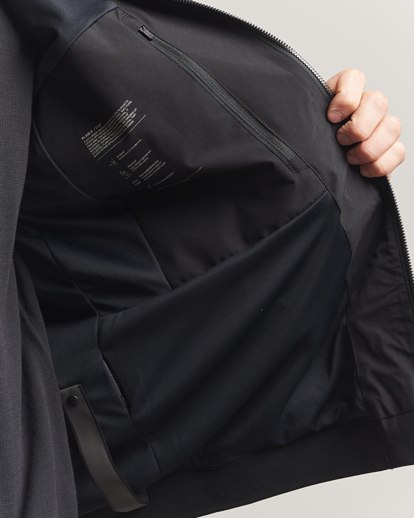 Men | Coats & Jackets | Scandinavian Edition | Plain II Waterproof Jacket Onyx