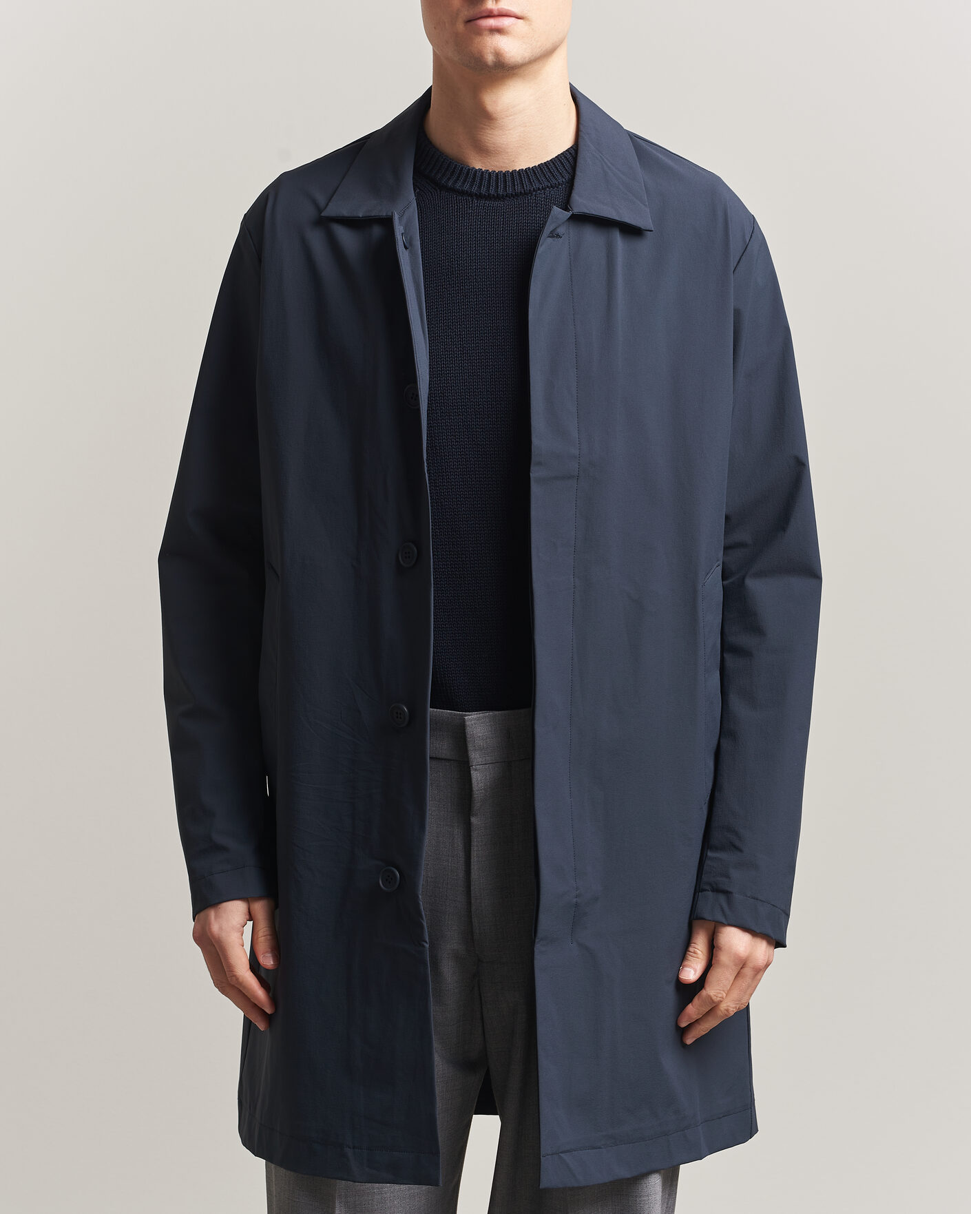 Men | Coats & Jackets | Scandinavian Edition | Ascend II Lightweight Coat Navy