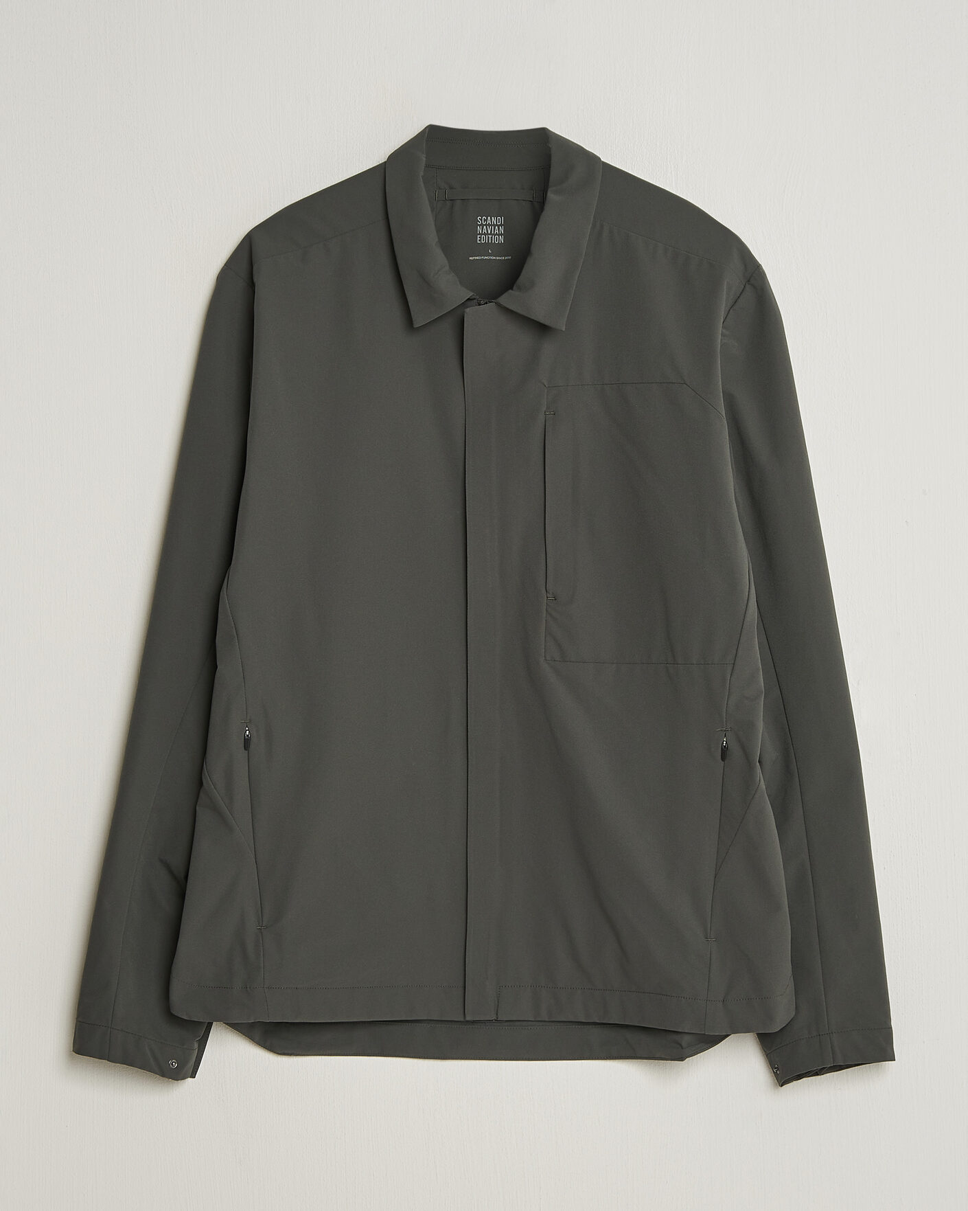 Men | Coats & Jackets | Scandinavian Edition | Merge II Stretch Shirt Jacket Dark Olive