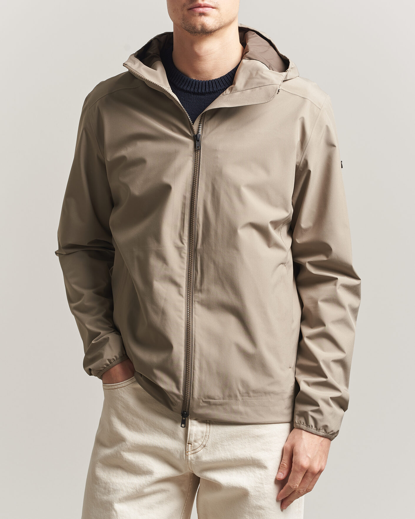 Men | Coats & Jackets | Scandinavian Edition | Hood II Waterproof Jacket Sand