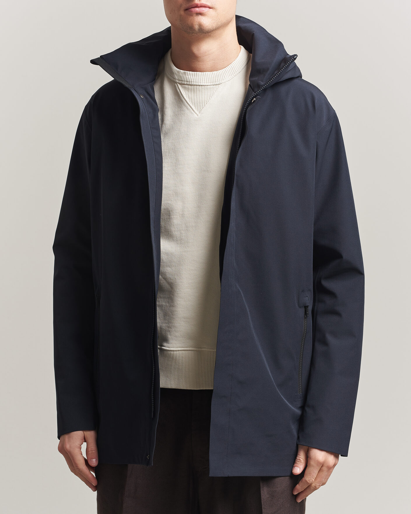 Men | Coats & Jackets | Scandinavian Edition | Range III Mid Lenght Waterproof Coat Midnight Blue