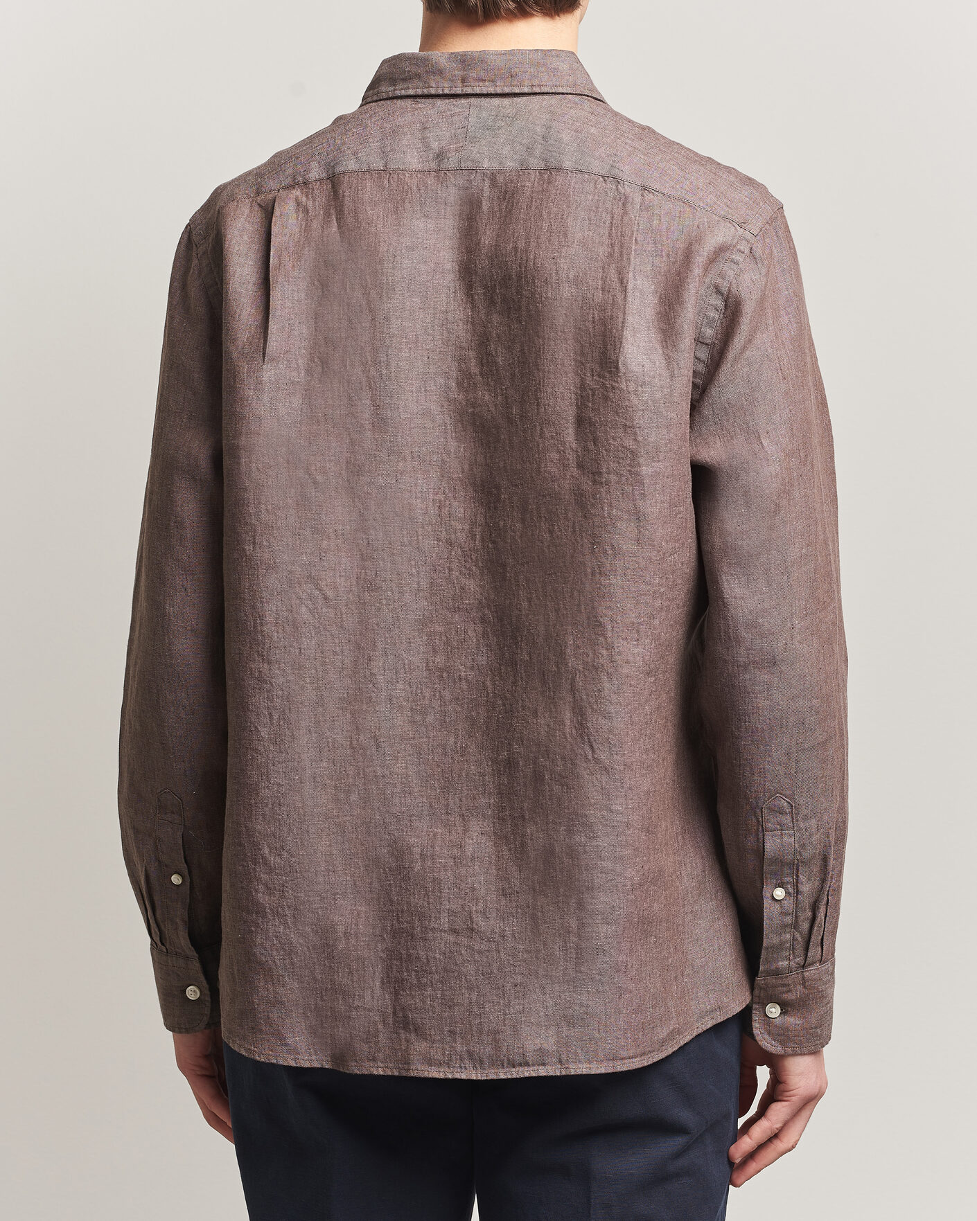 Men | Shirts | Charles Tyrwhitt | Pure Linen Slim Fit Shirt Mocha