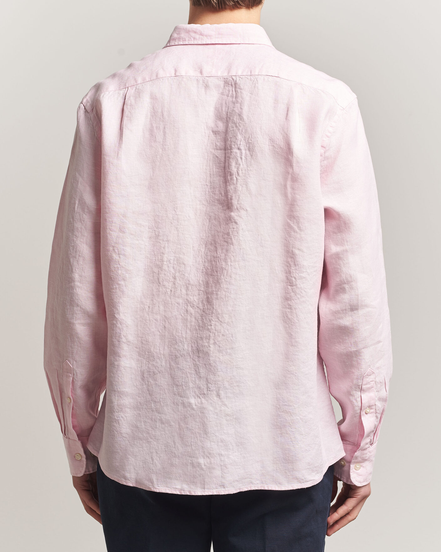 Men | Shirts | Charles Tyrwhitt | Pure Linen Slim Fit Shirt Pink