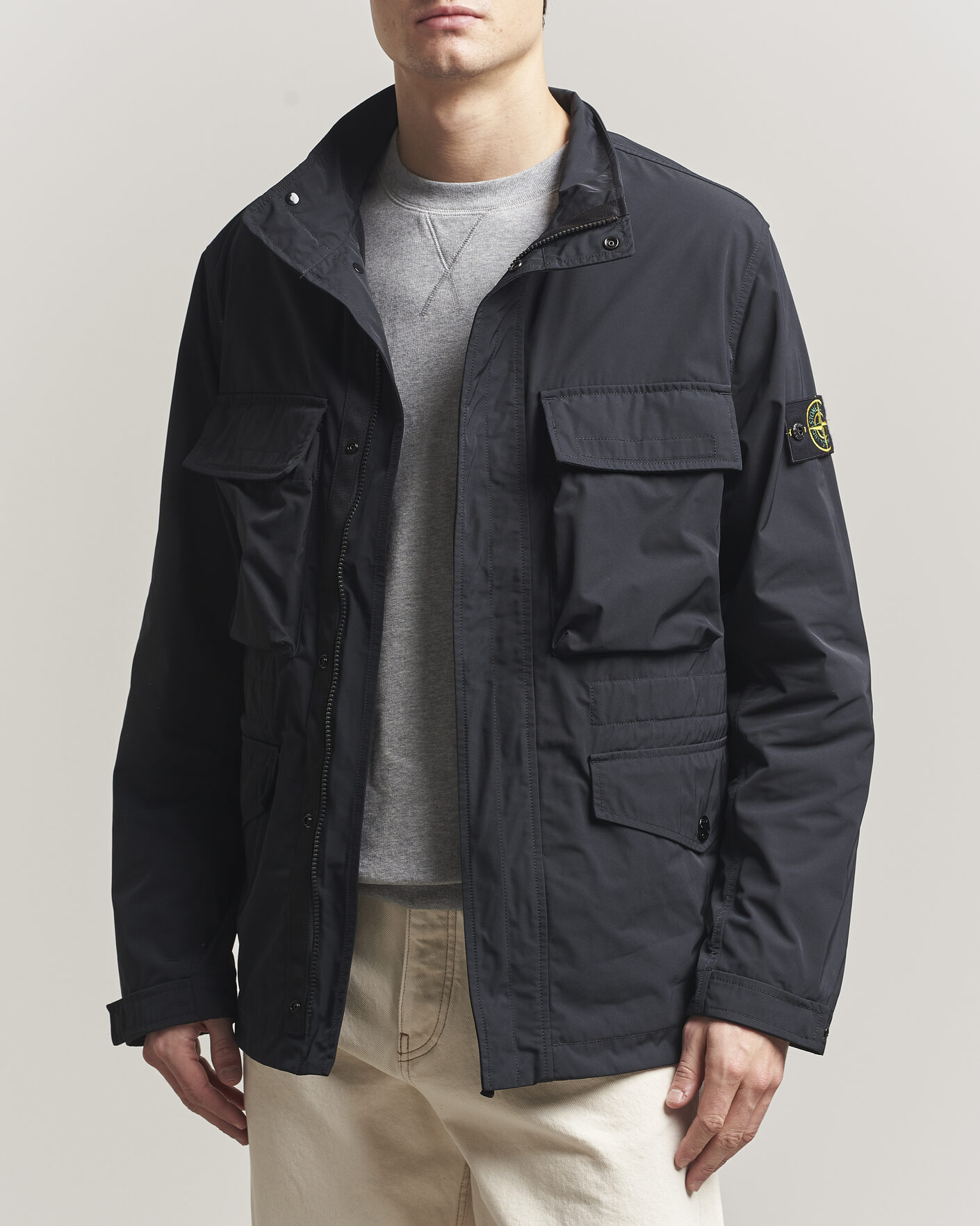 Men | Coats & Jackets | Stone Island | Micro Twill Field Jacket Black