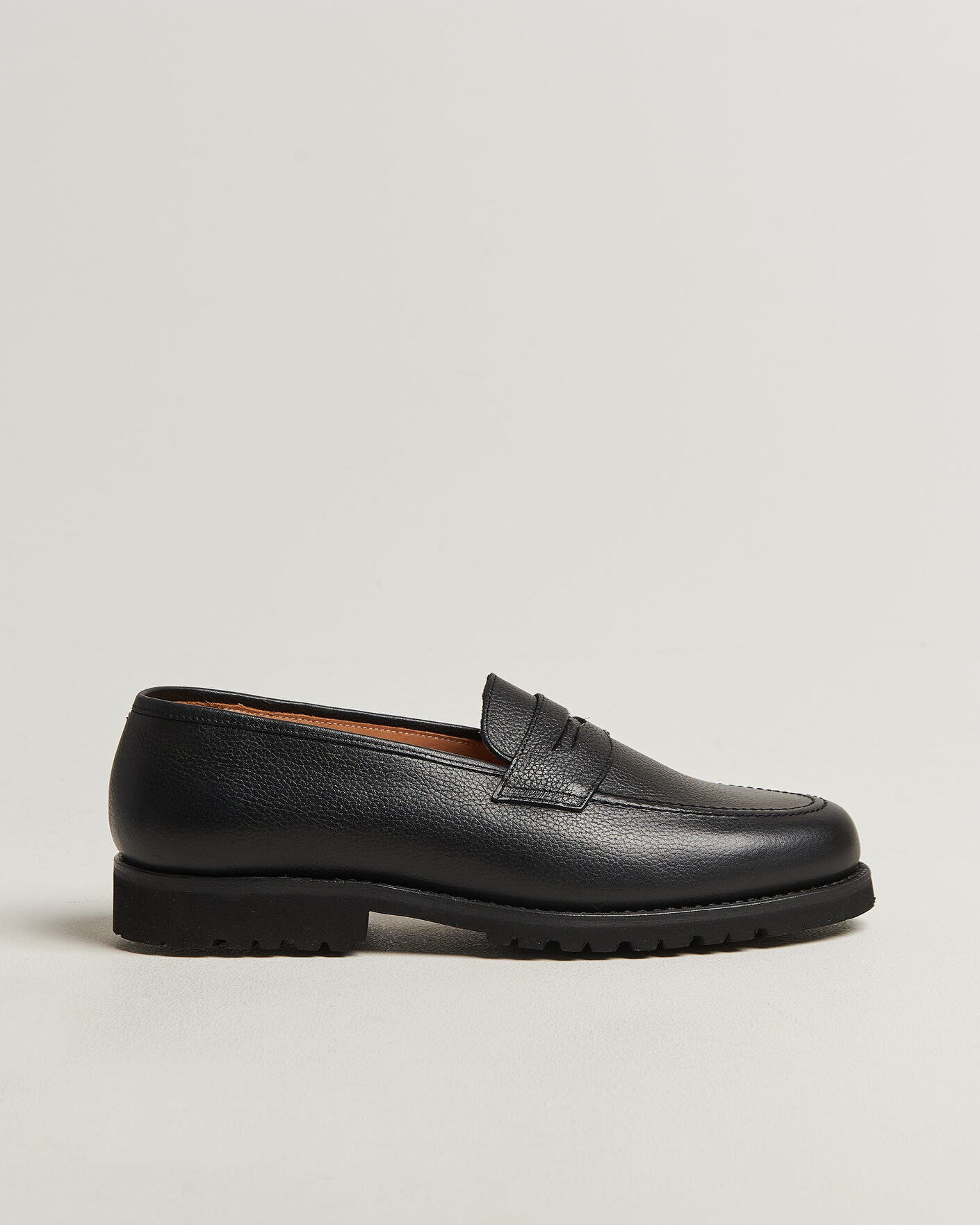 Men | Loafers | Myrqvist for Care of Carl | Myrqvist Stenhammar II Vibram Loafer Black Grained Calf