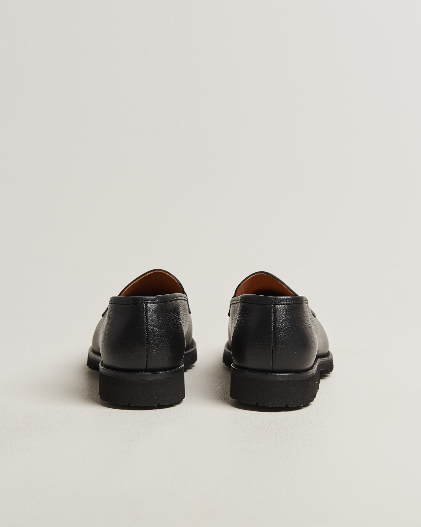 Men | Loafers | Myrqvist for Care of Carl | Myrqvist Stenhammar II Vibram Loafer Black Grained Calf