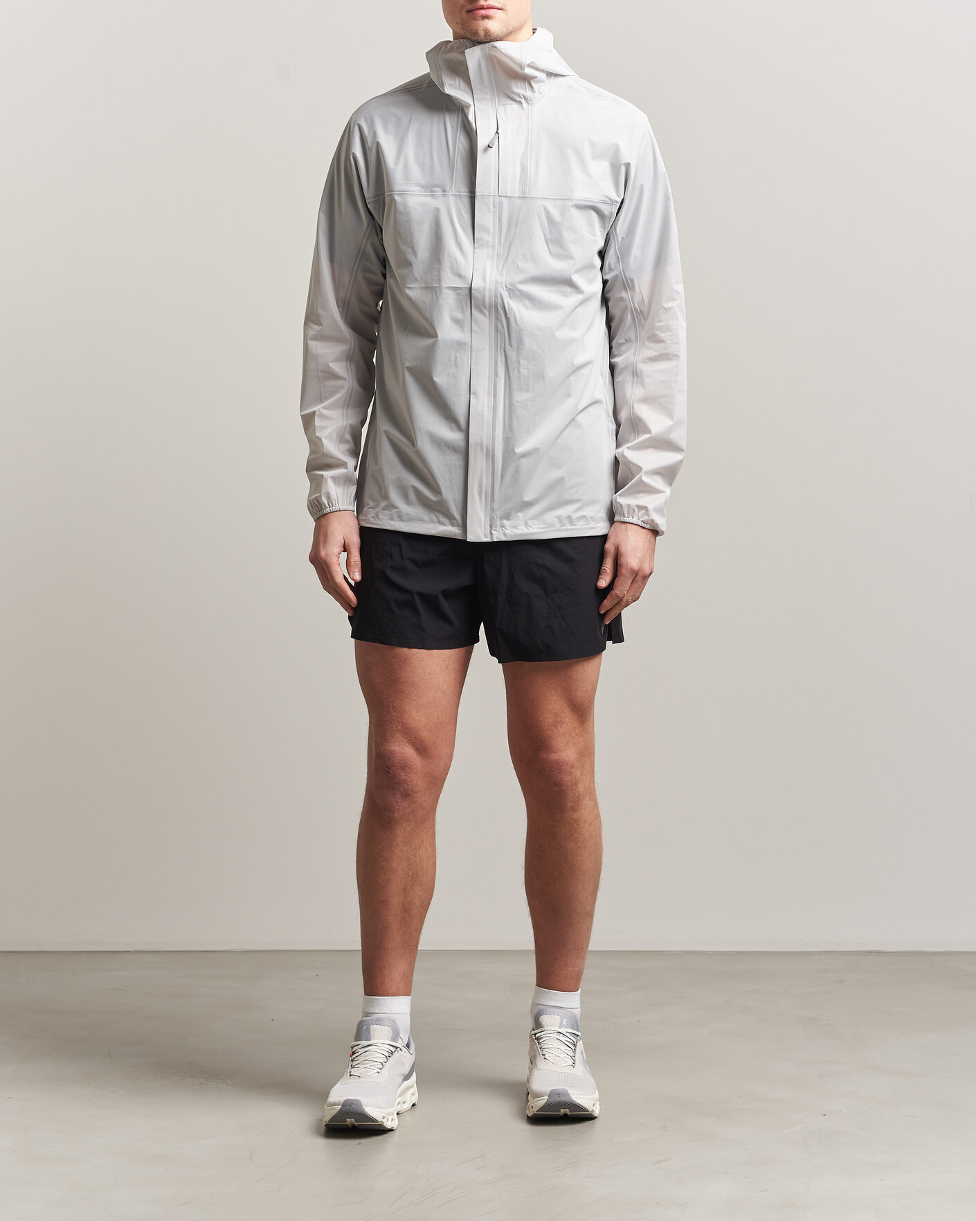 Men | Coats & Jackets | Houdini | The Orange Waterproof Jacket Powderday White