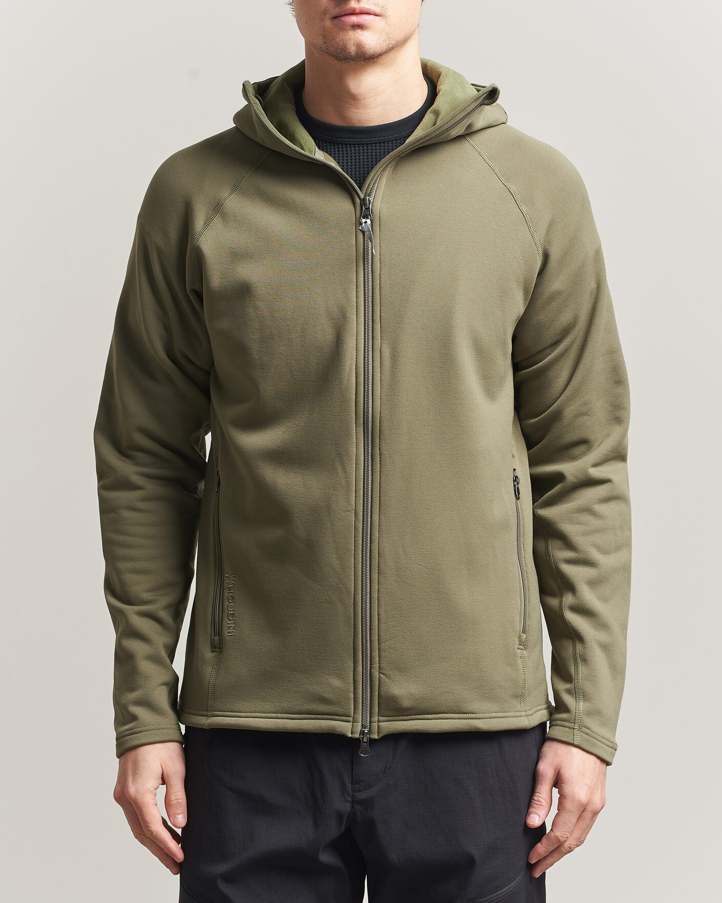 Men | Sweaters & Knitwear | Houdini | Power Up Houdi Sage Green