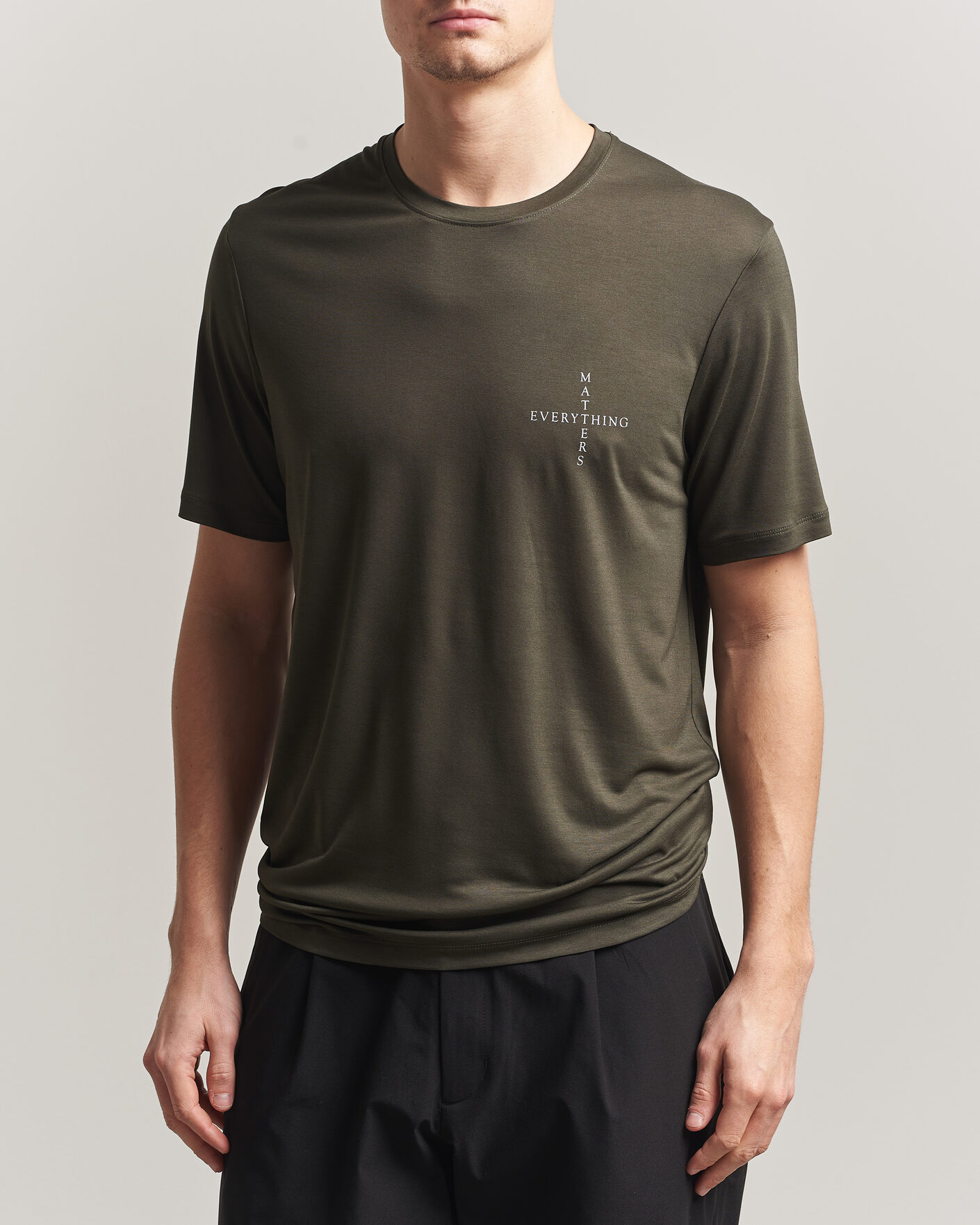 Men | T-Shirts | Houdini | Tree Message T-Shirt Green Illusion