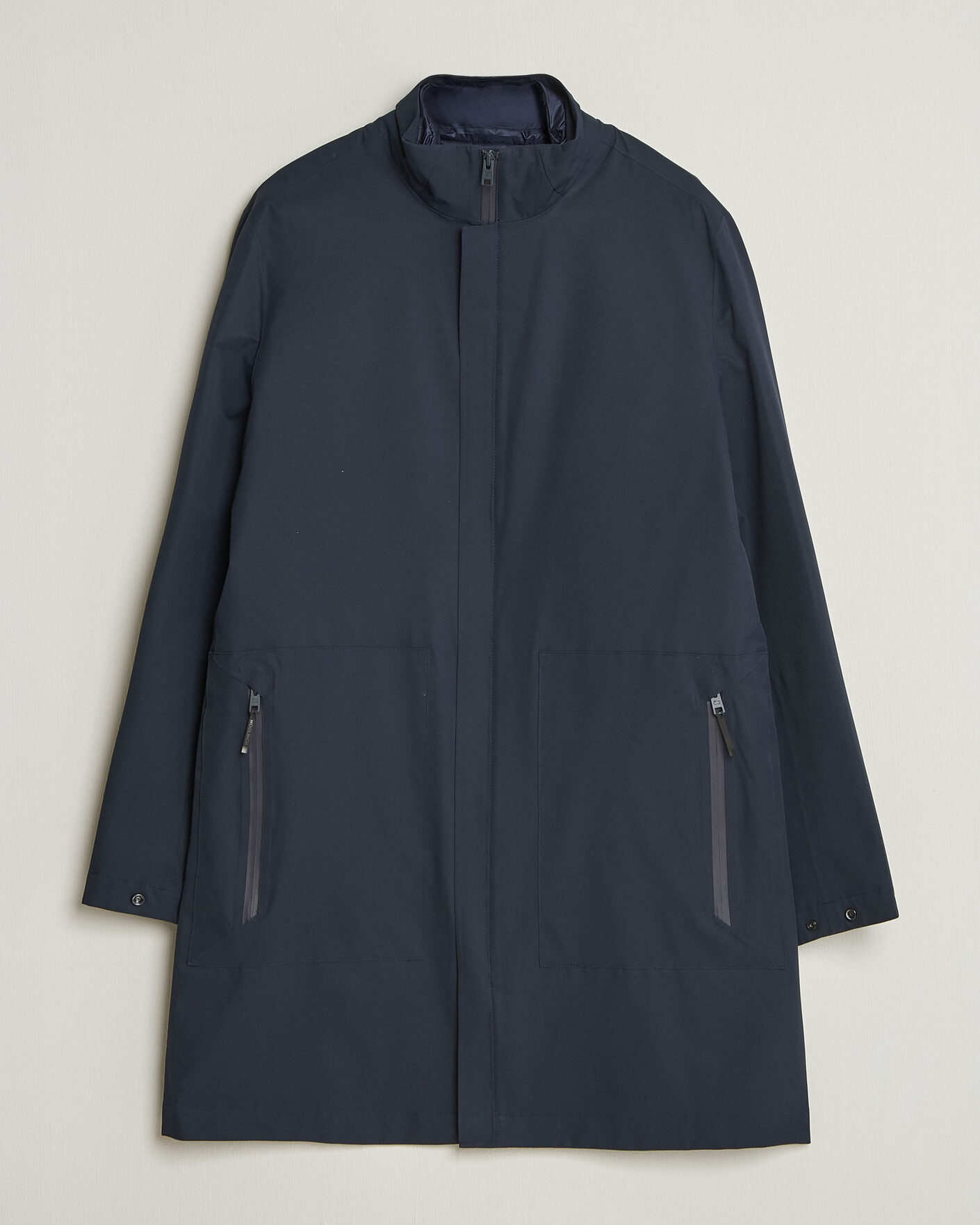 Men | Coats & Jackets | Woolrich | Two Layer 2 in 1 Carcoat Melton Blue
