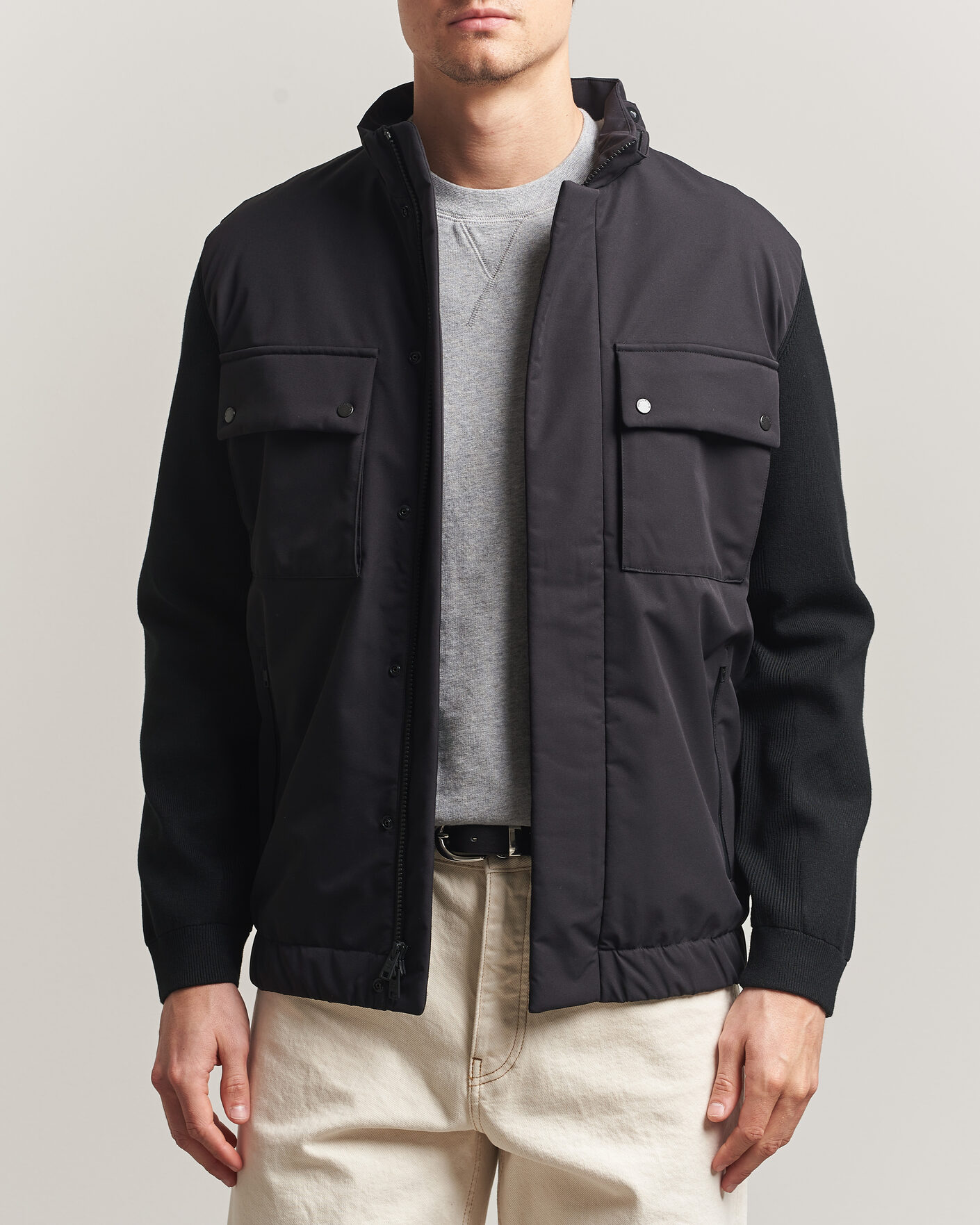 Men | Coats & Jackets | Woolrich | Two Layers Hybrid Jacket Black
