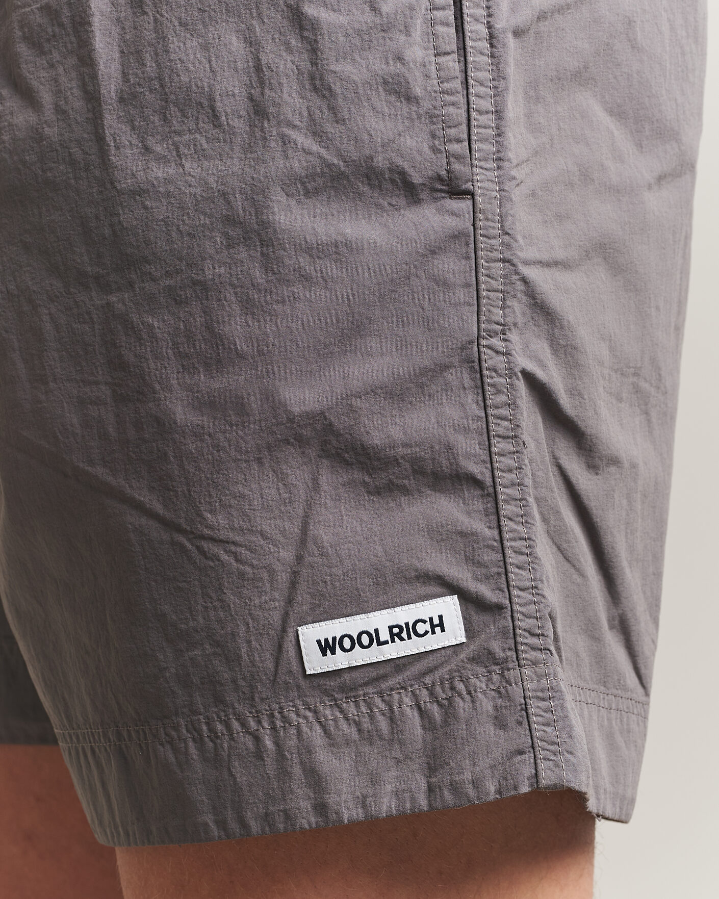 Men | Swimwear | Woolrich | Solid Garment Dyed Swimshorts Chark