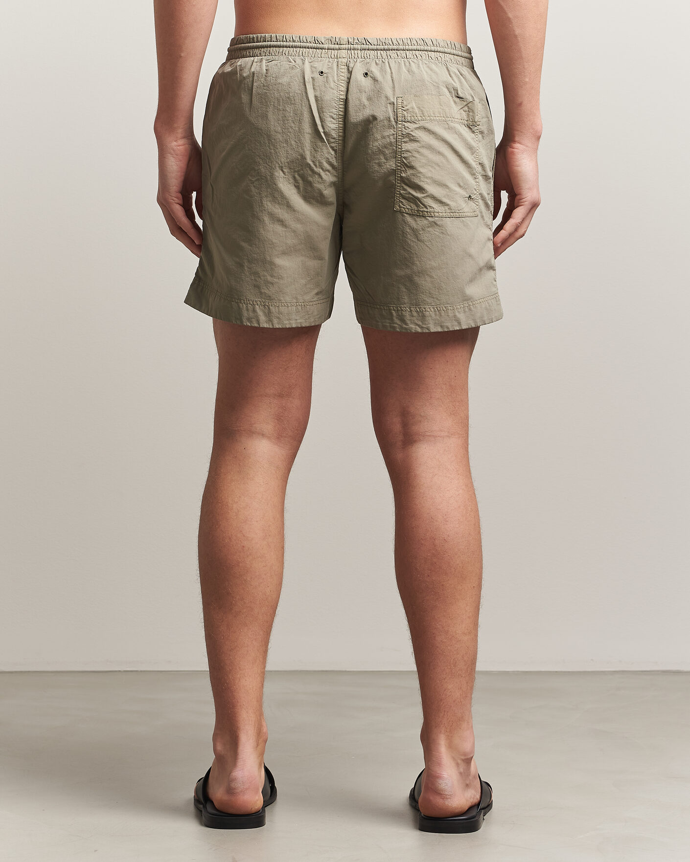 Men | Swimwear | Woolrich | Solid Garment Dyed Swimshorts Smokey Olive