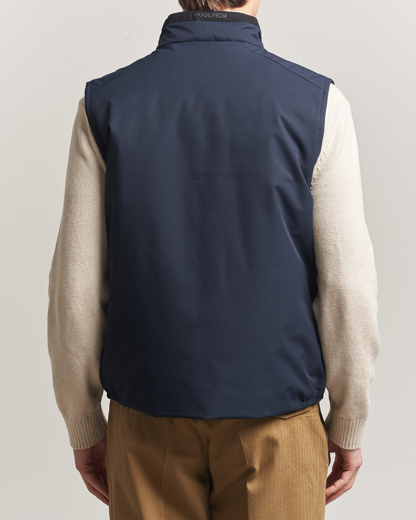 Men | Coats & Jackets | Woolrich | Two Layer Sailing Vest Melton Blue