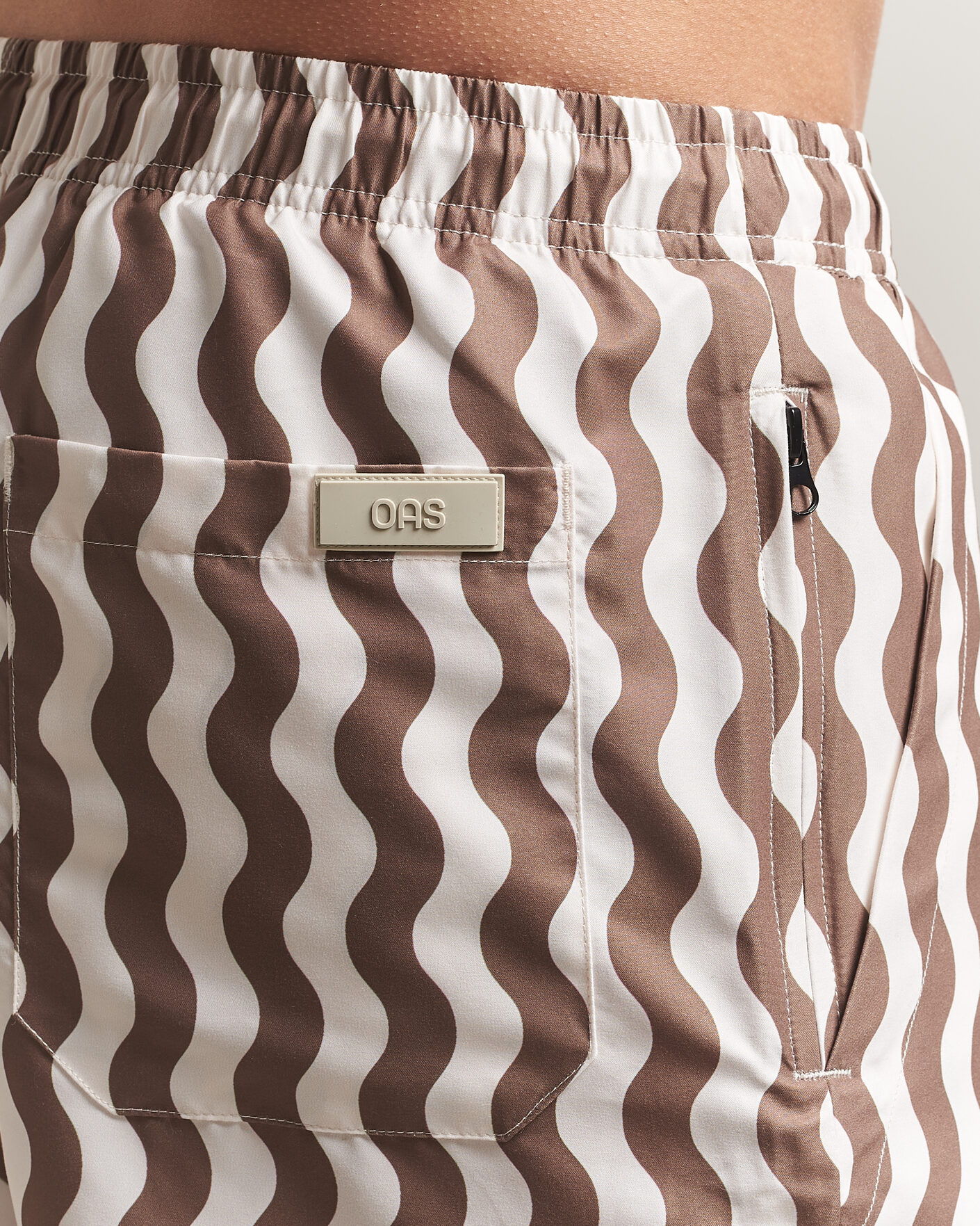 Men | Swimwear | OAS | Printed Swimshorts Fine Waver