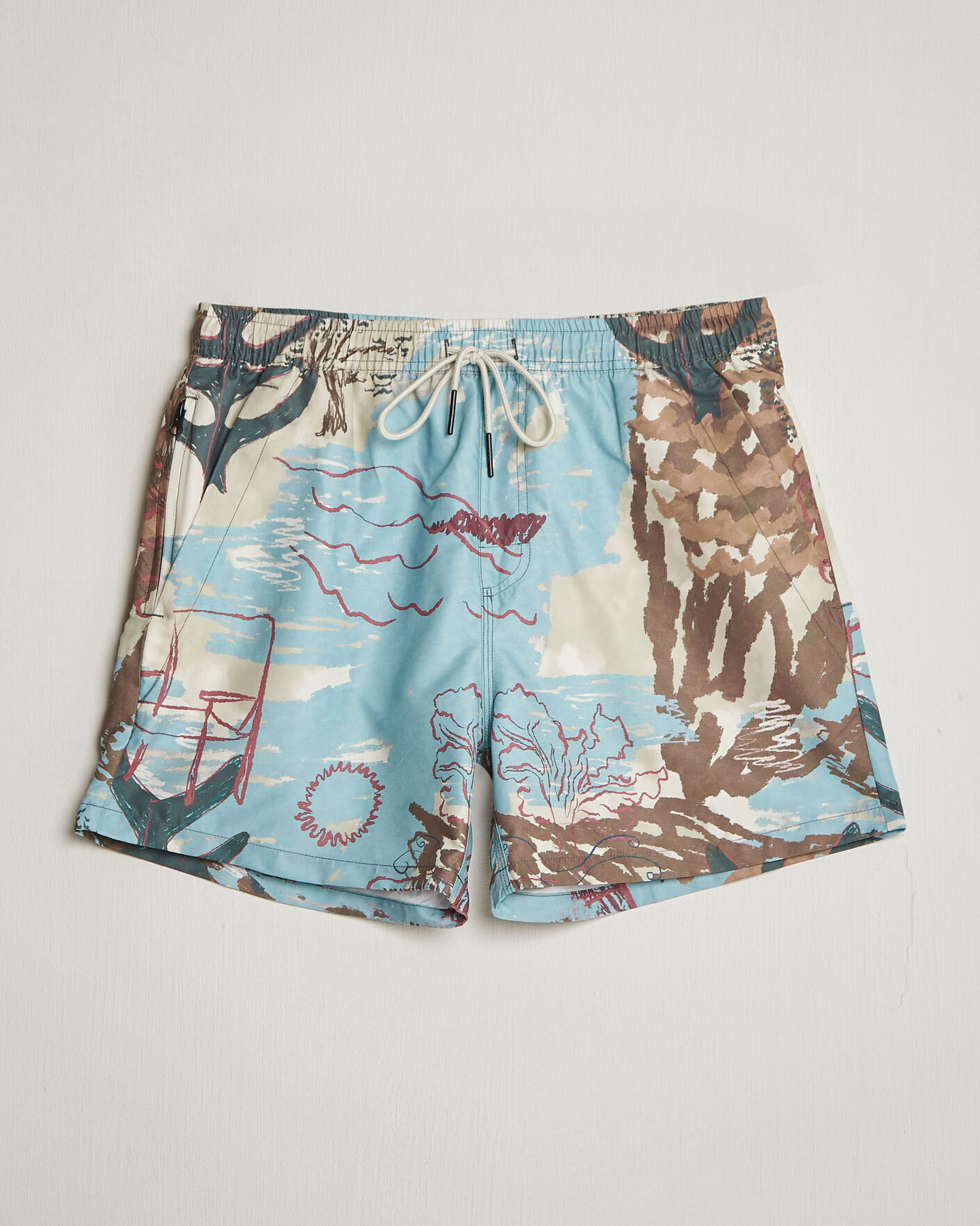Men | Swimwear | OAS | Printed Swimshorts Montara