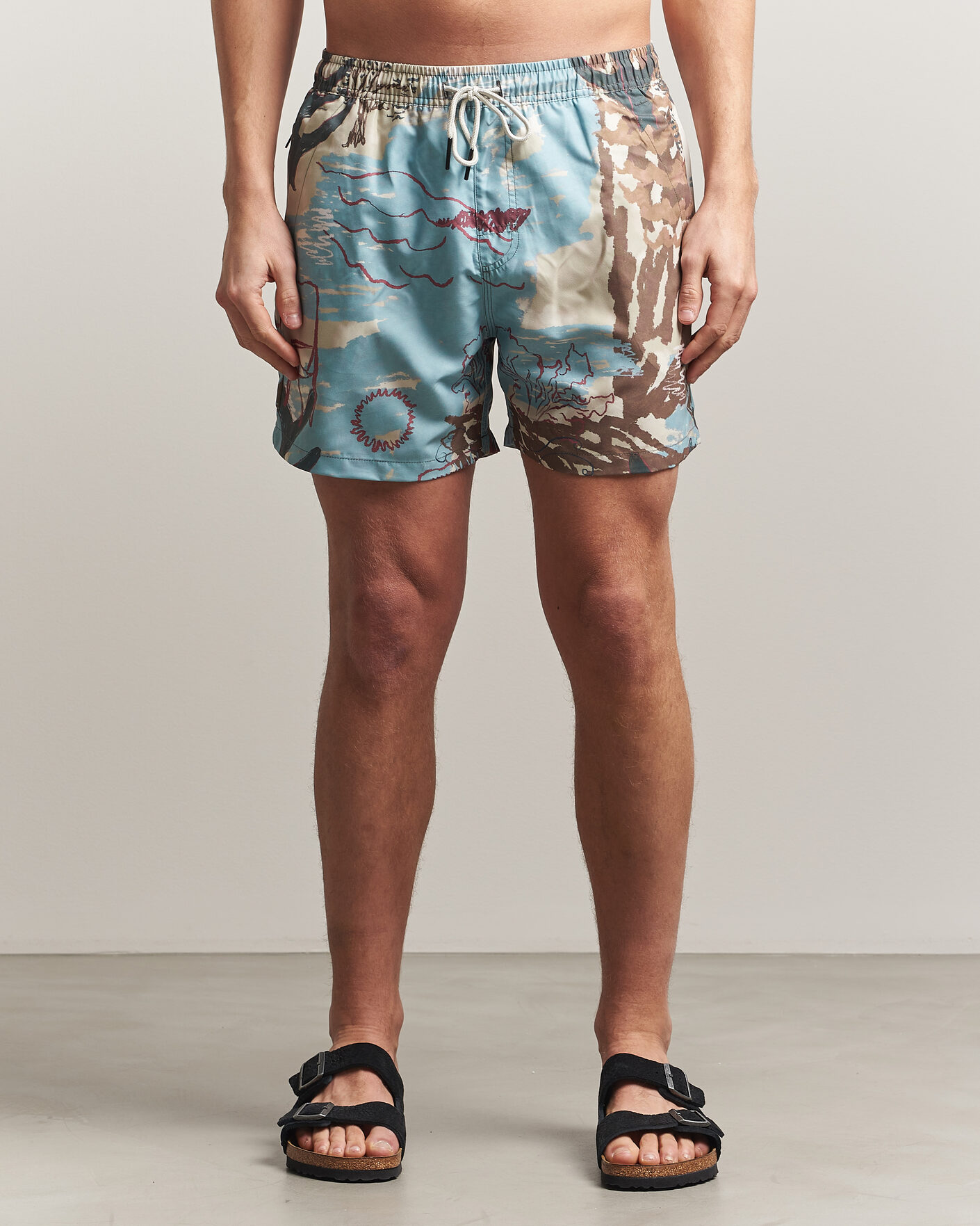 Men | Swimwear | OAS | Printed Swimshorts Montara