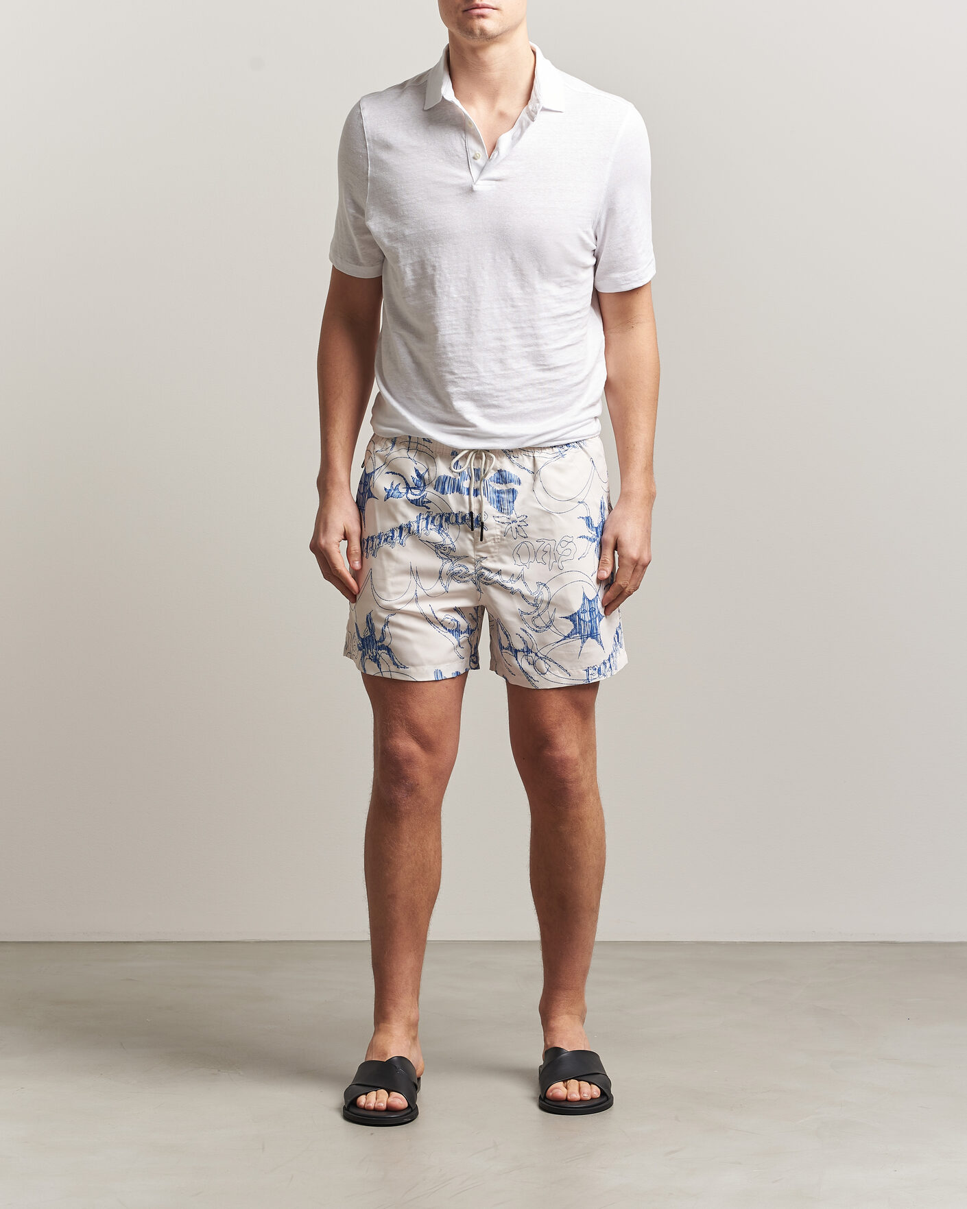 Men | Swimwear | OAS | Printed Swimshorts Romantique