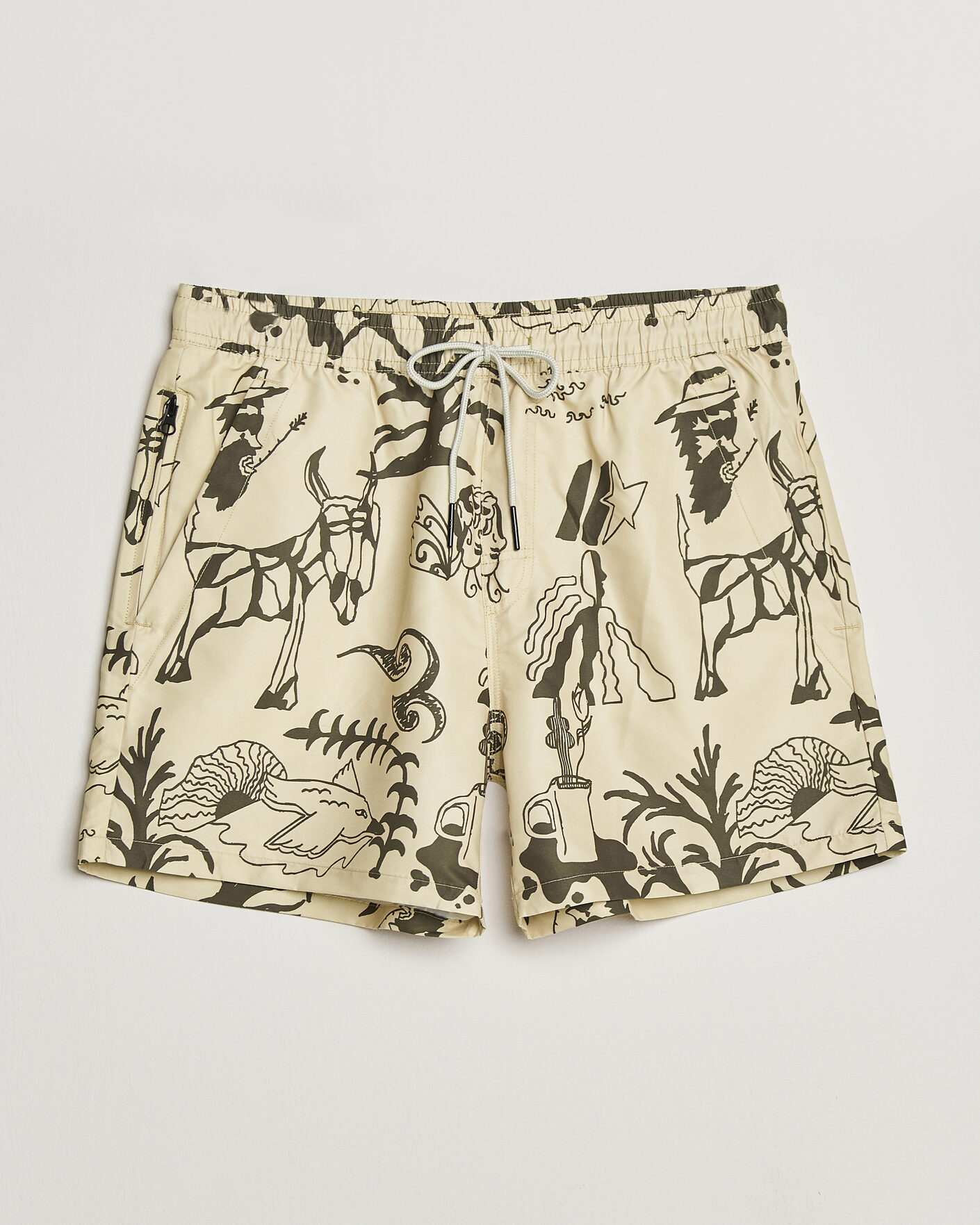 Men | Swimwear | OAS | Printed Swimshorts Poplan