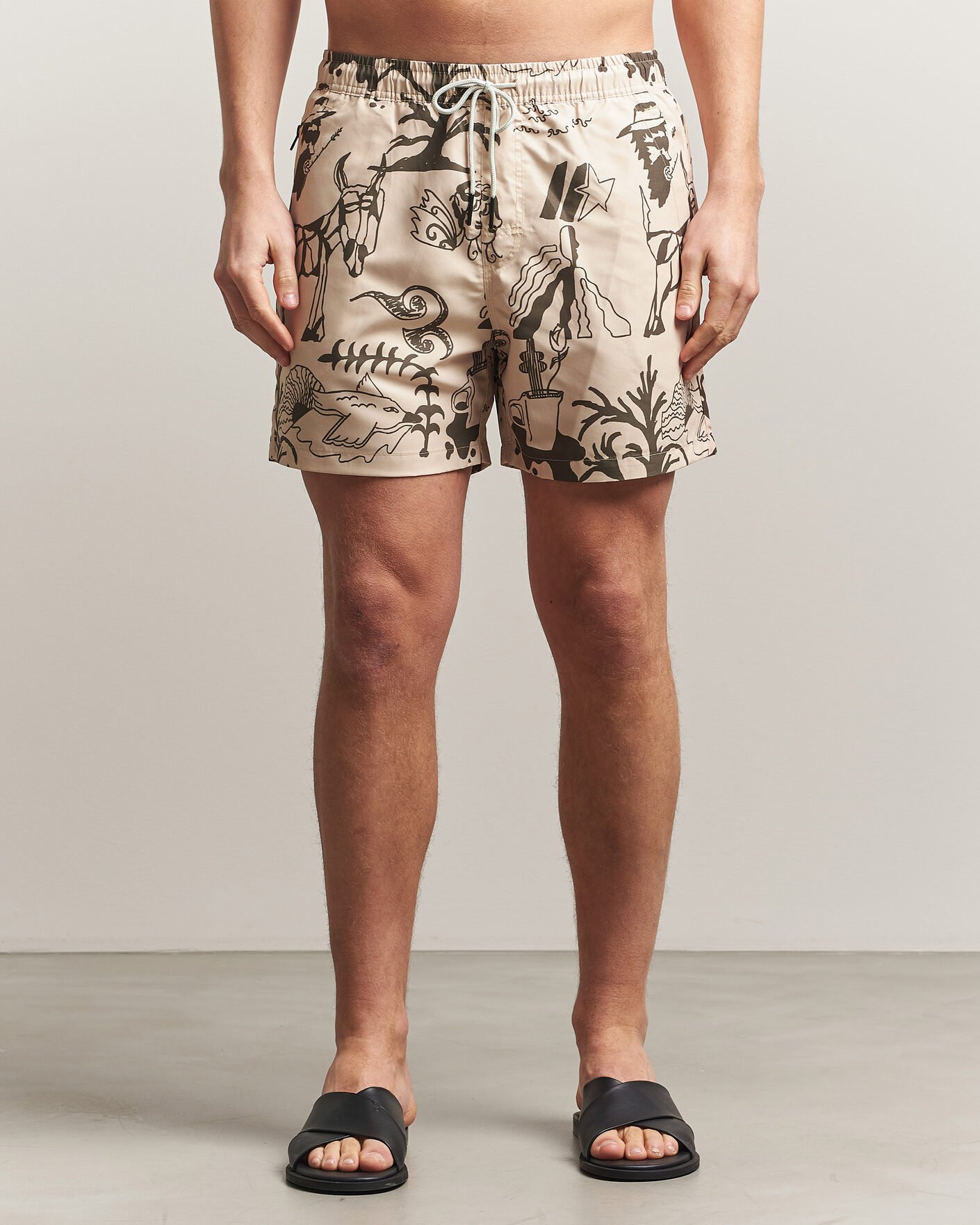 Men | Swimwear | OAS | Printed Swimshorts Poplan