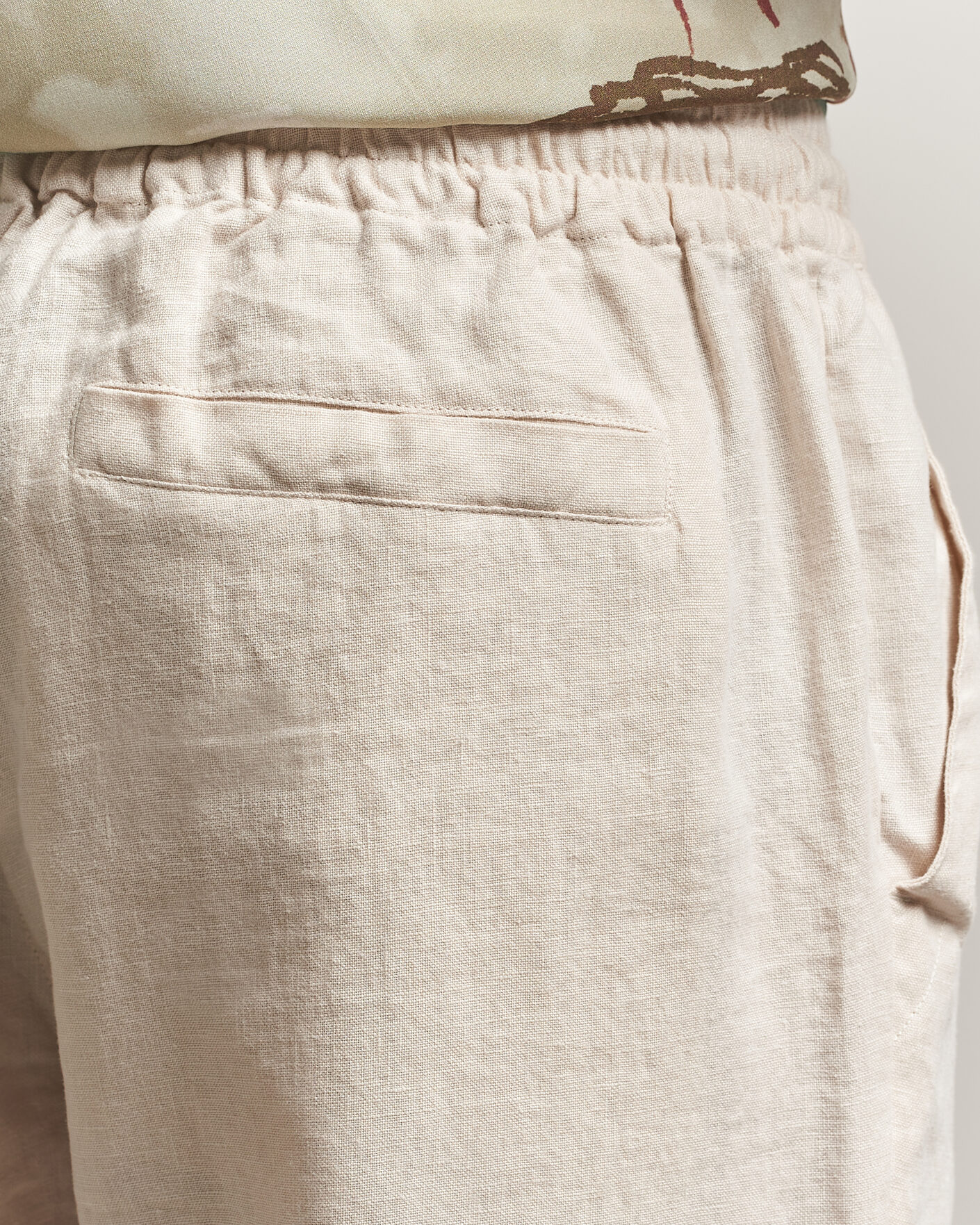 Men | Trousers | OAS | Nino Linen Pants Beige