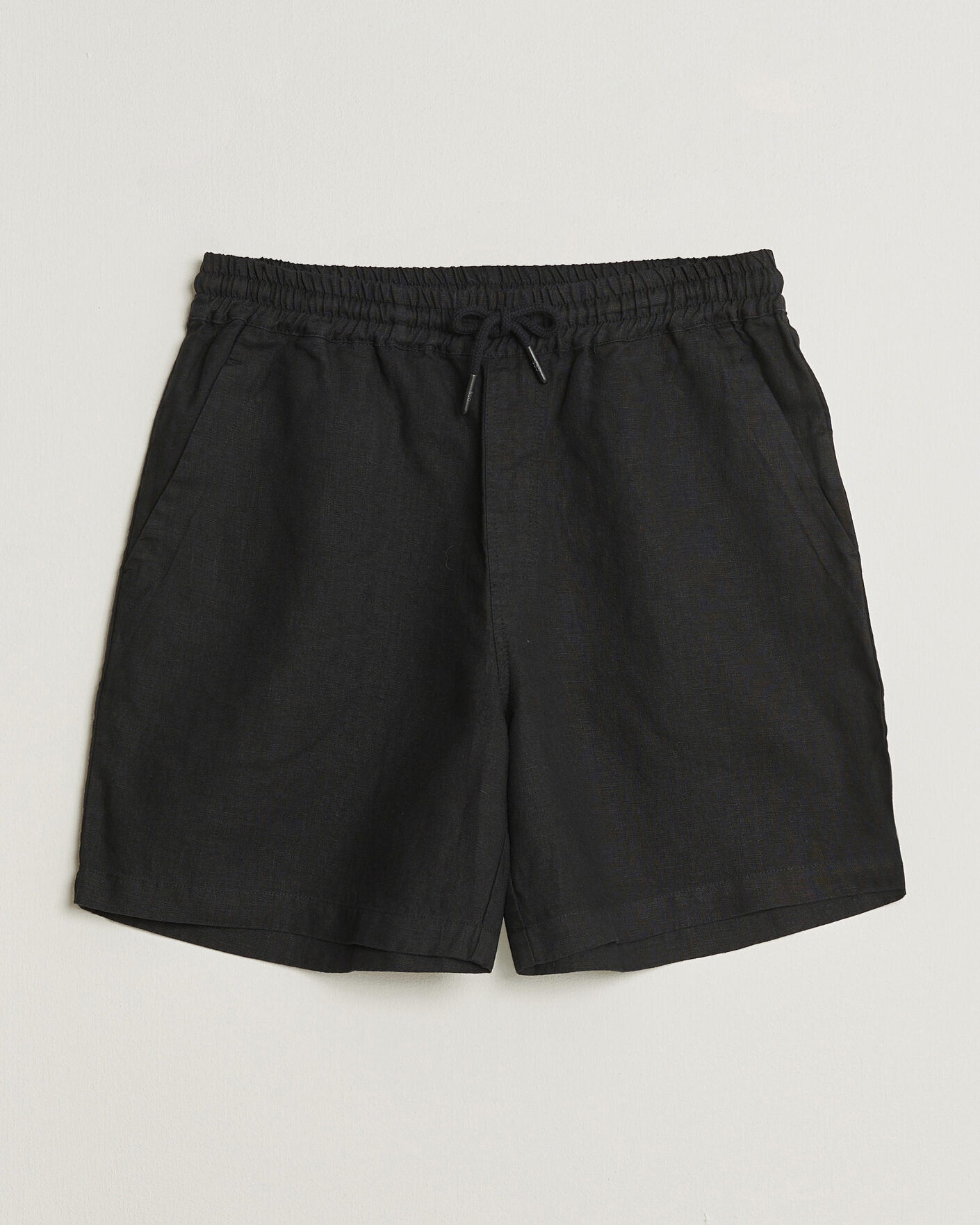 Men | Shorts | OAS | Porto Linen Shorts Black