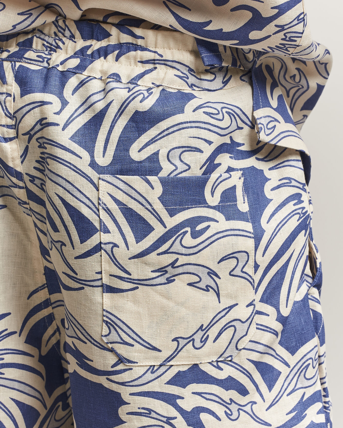 Men | Shorts | OAS | Porto Linen Shorts Rogue Blue