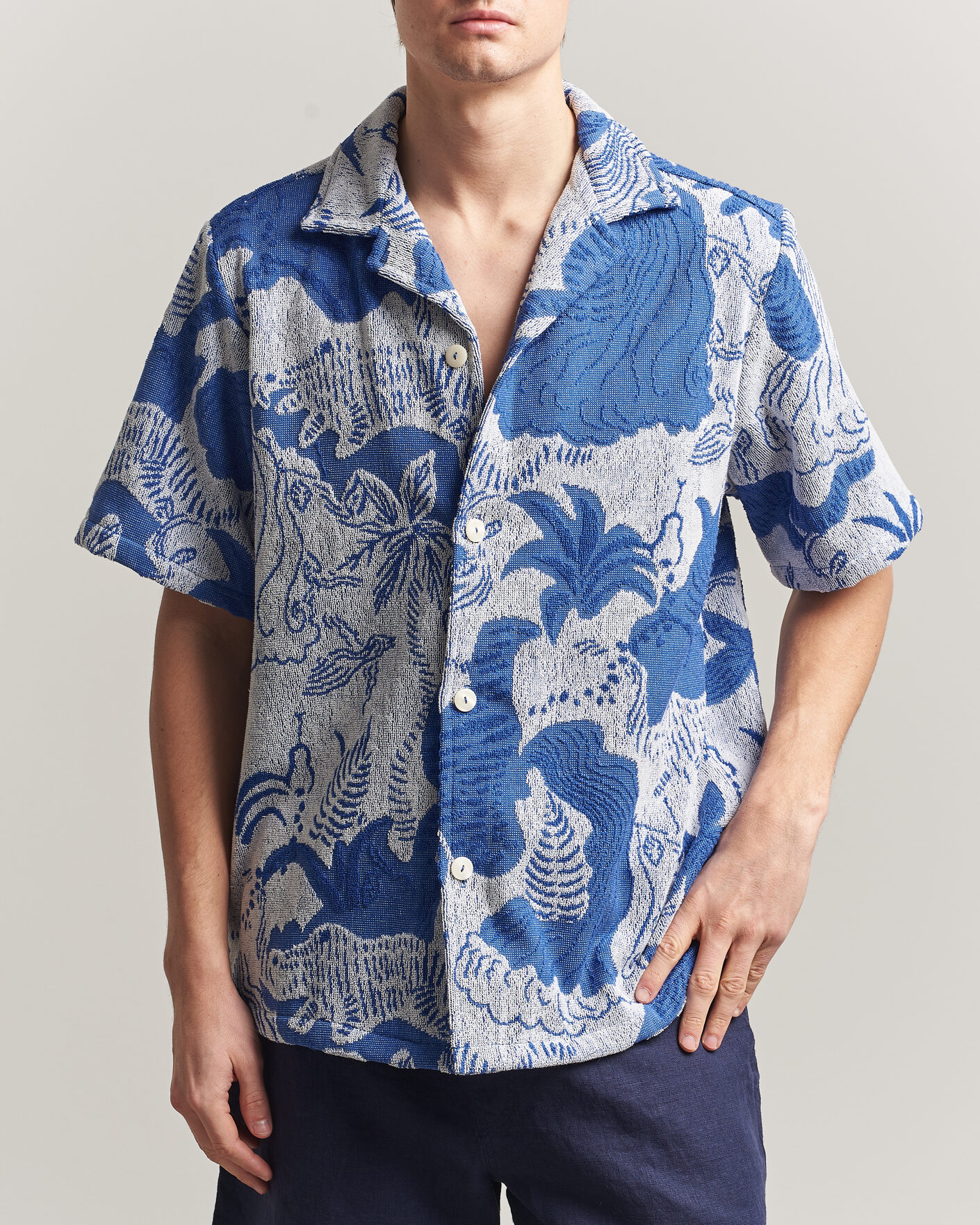 Men | Shirts | OAS | Cuba Short Sleeve Shirt Mystea