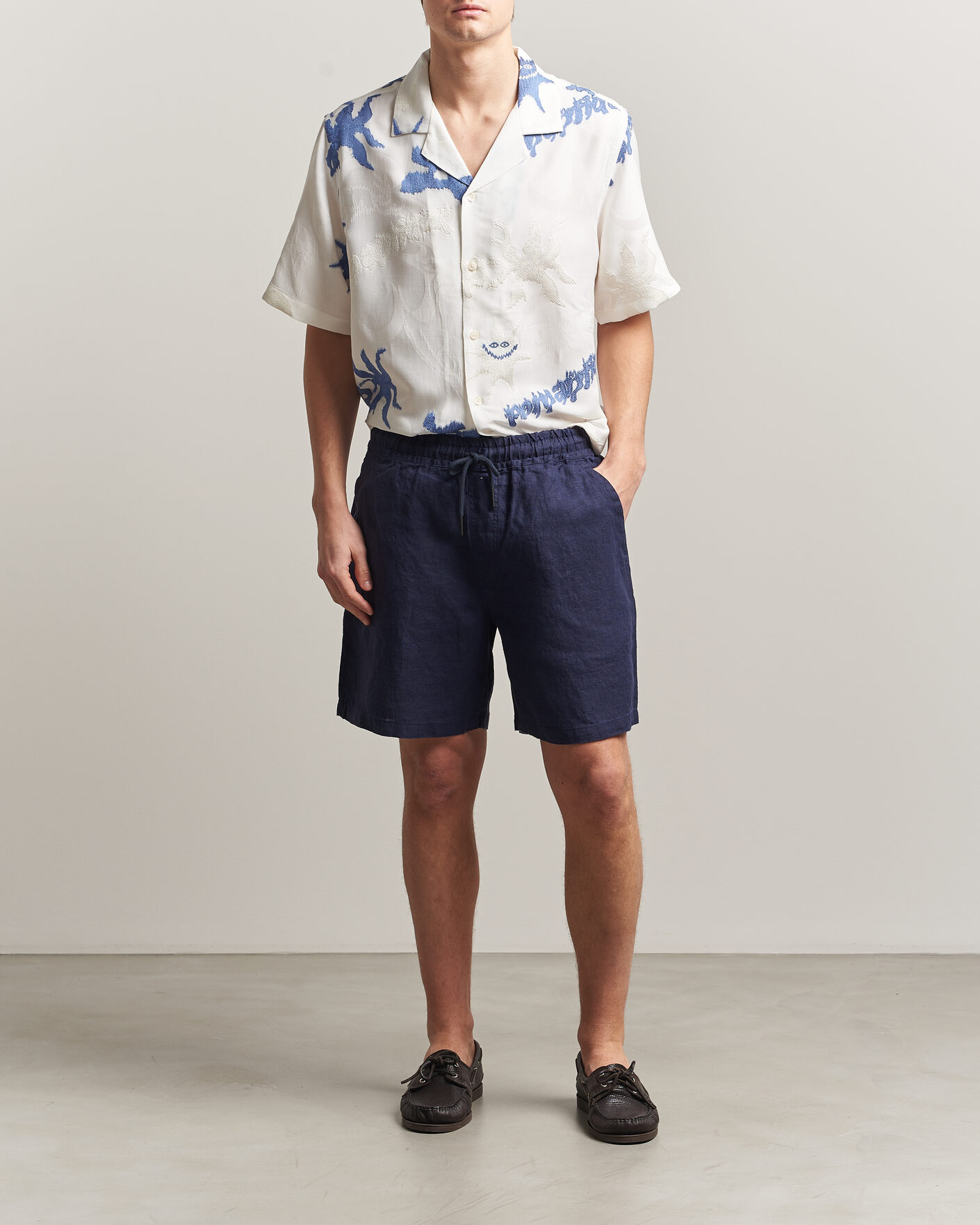 Men | Shirts | OAS | Rocco Lyocell Mix Short Sleeve Shirt Romantique