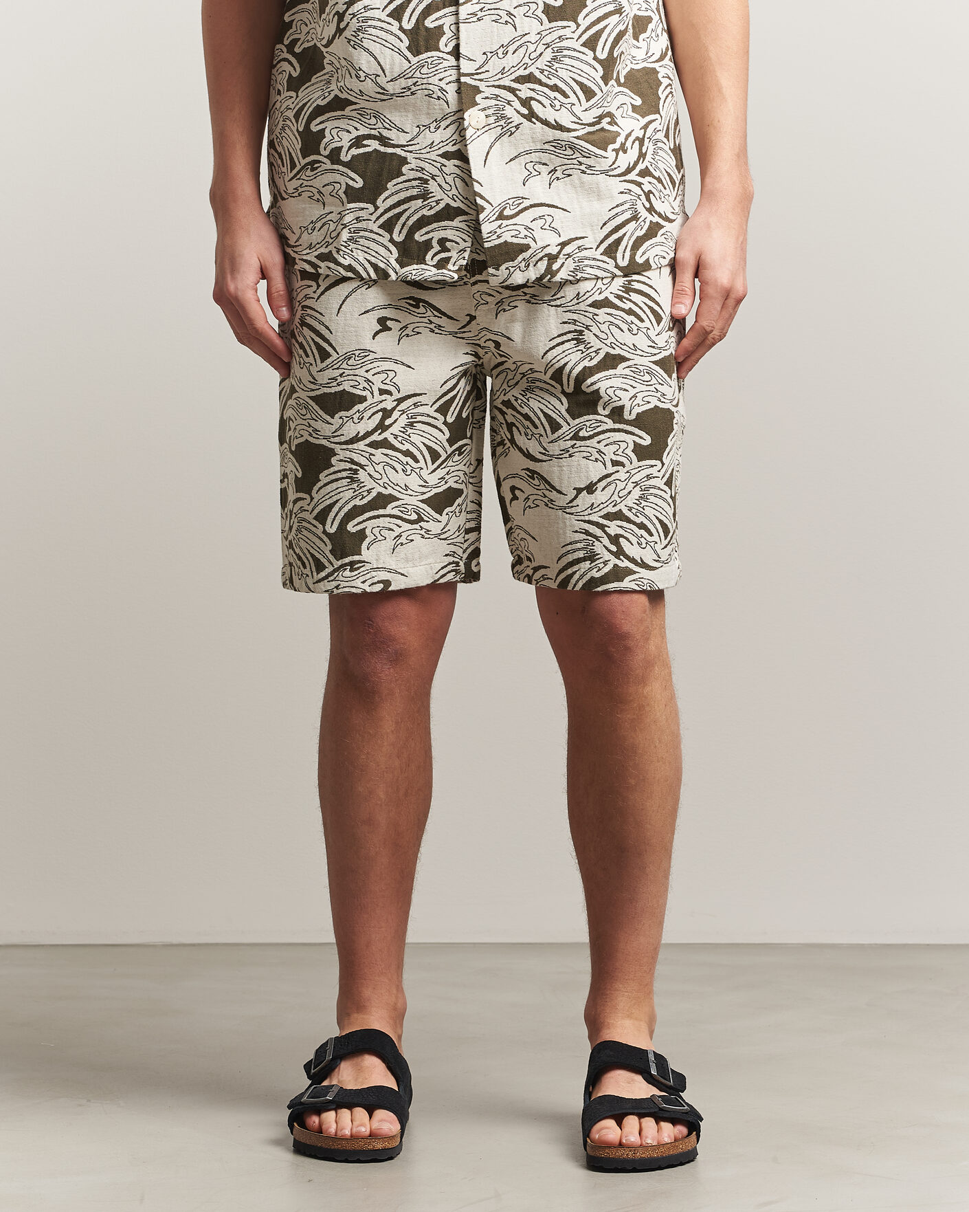 Men | Shorts | OAS | Nicola Cotton Shorts Rogue Ecru