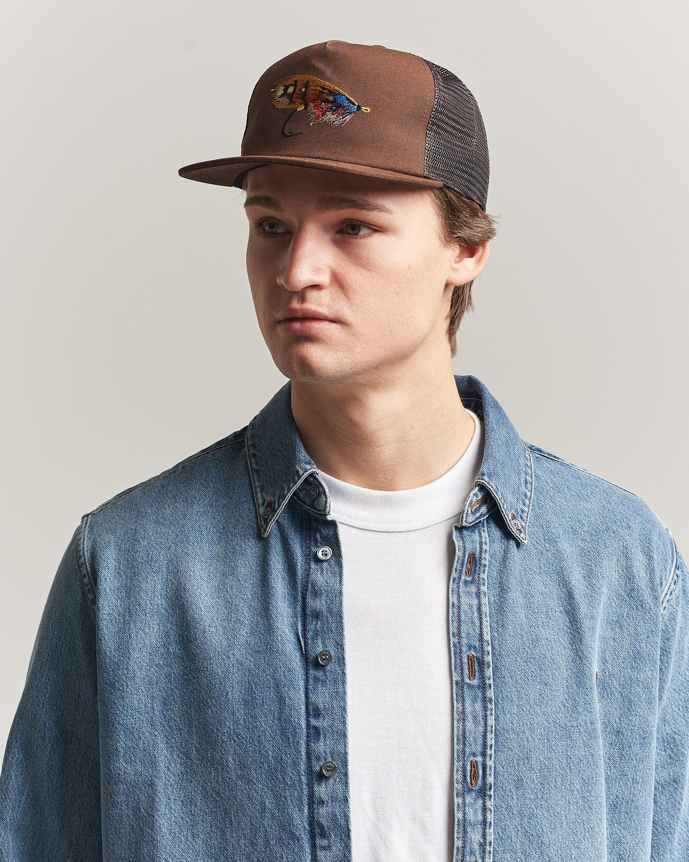 Men | Hats & Caps | Filson | Durham Ranger Trucker Cap Brown