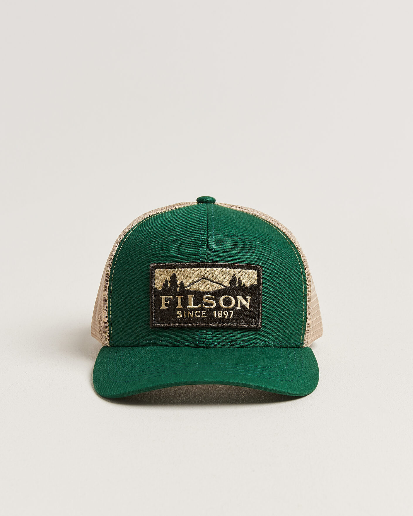 Men | Hats & Caps | Filson | Scenic Logger Mesh Cap Pine/Brown