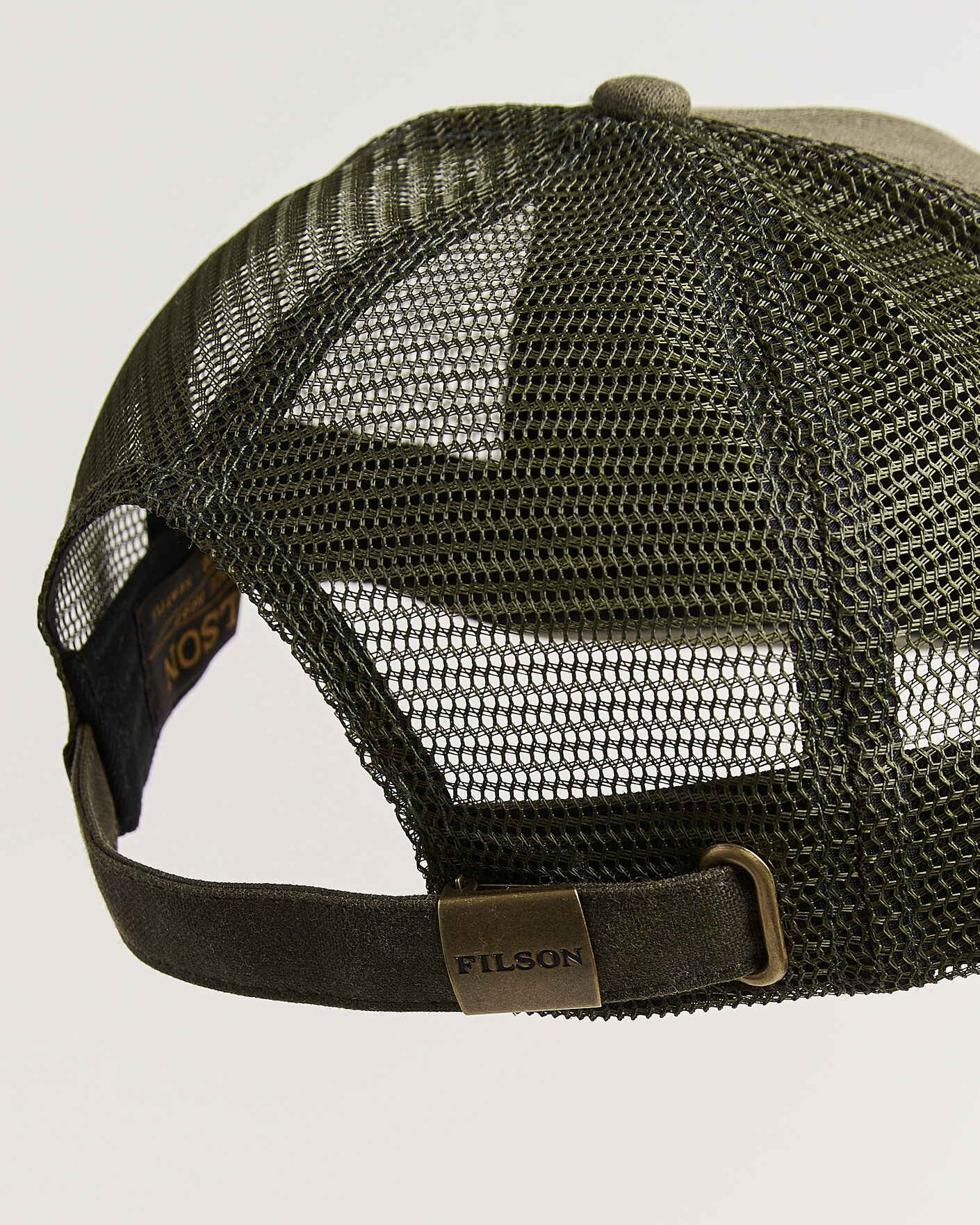 Men | Hats & Caps | Filson | Scenic Waxed Logger Mesh Cap Otter Green