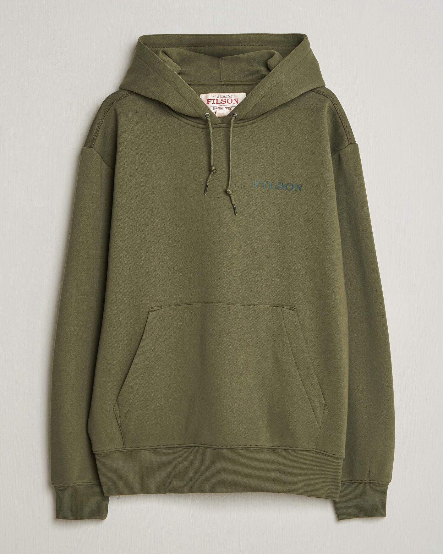 Men | Sweaters & Knitwear | Filson | Scenic Graphic Hoodie Surplus Green