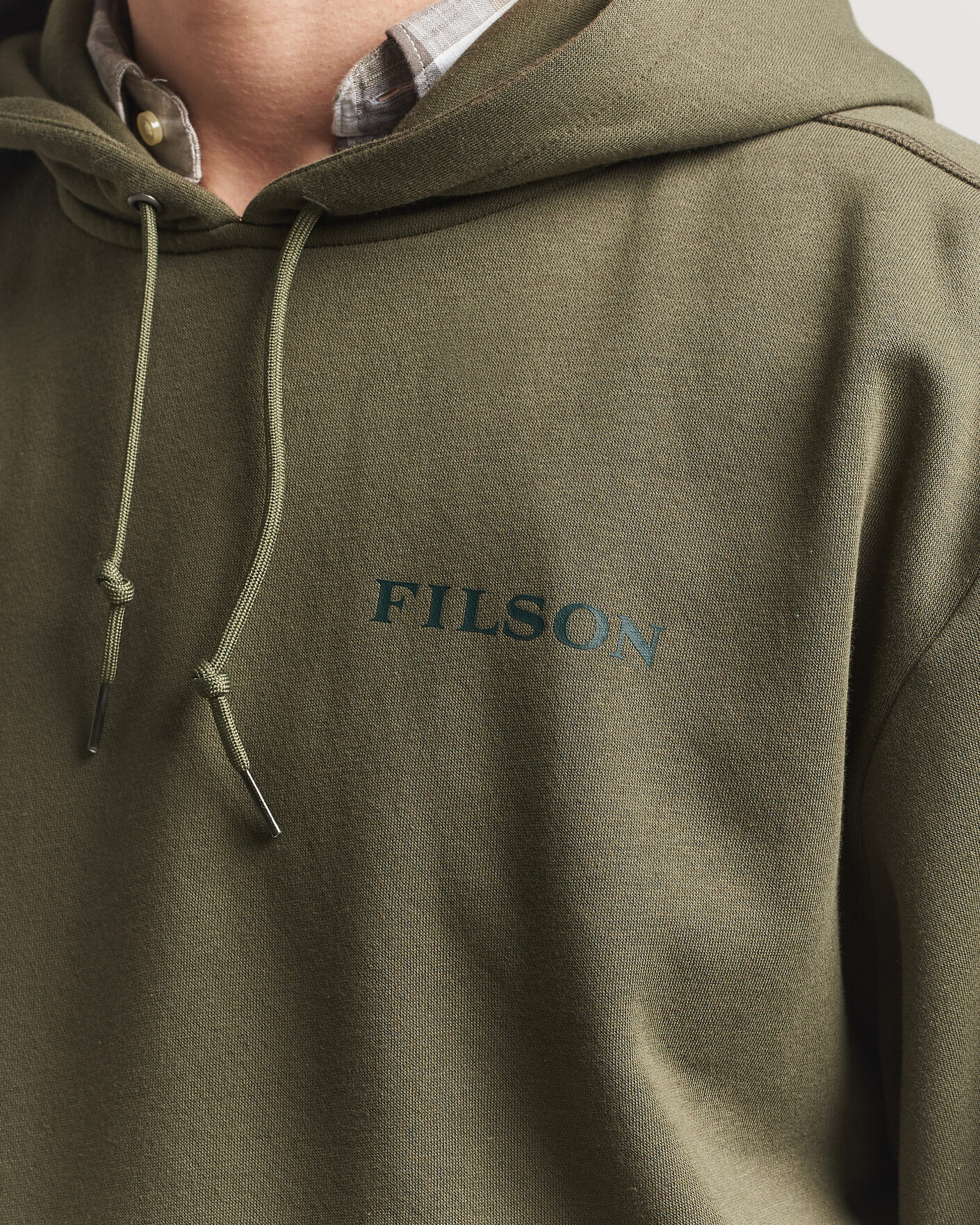 Men | Sweaters & Knitwear | Filson | Scenic Graphic Hoodie Surplus Green