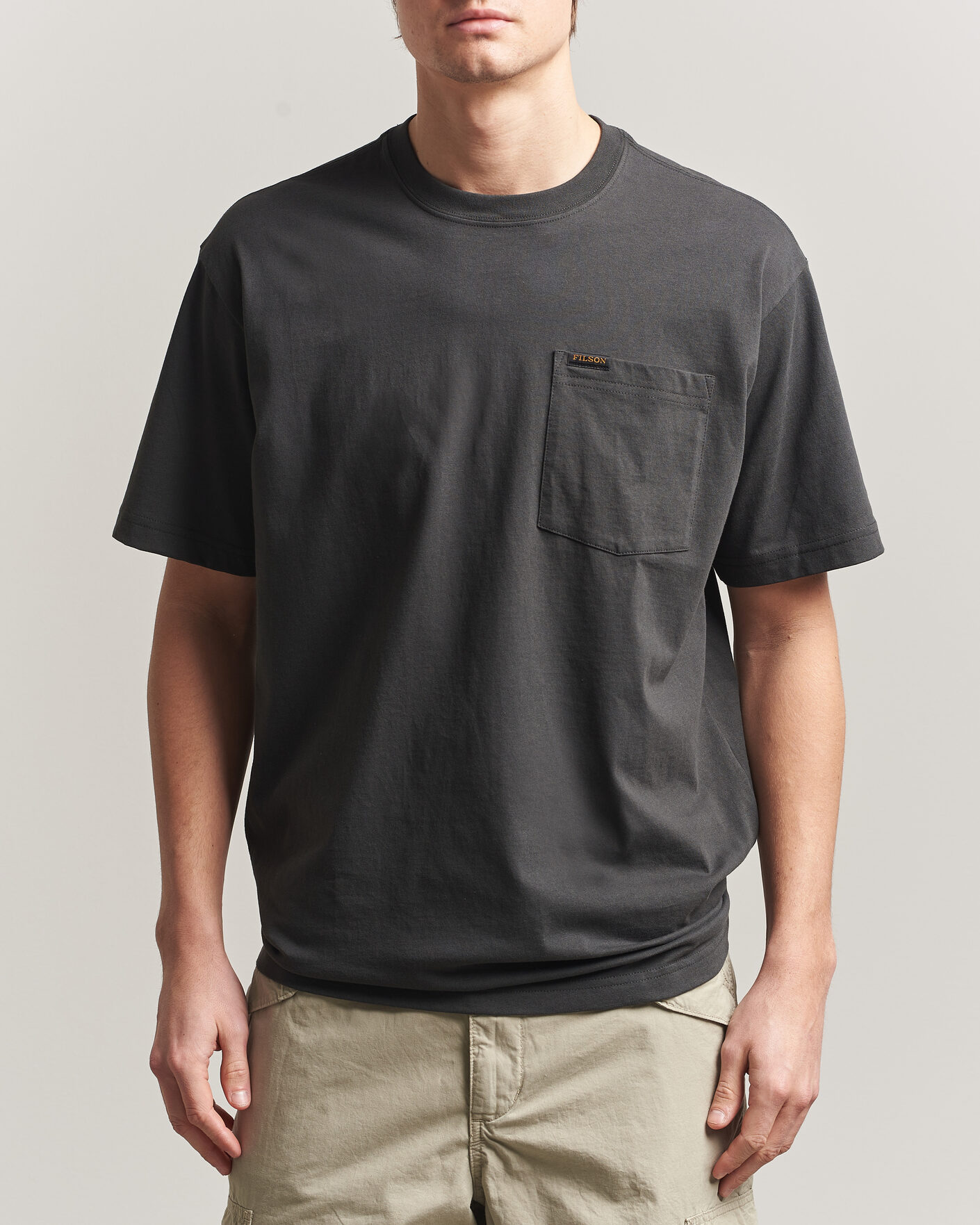 Men | T-Shirts | Filson | Pocket T-Shirt Faded Black