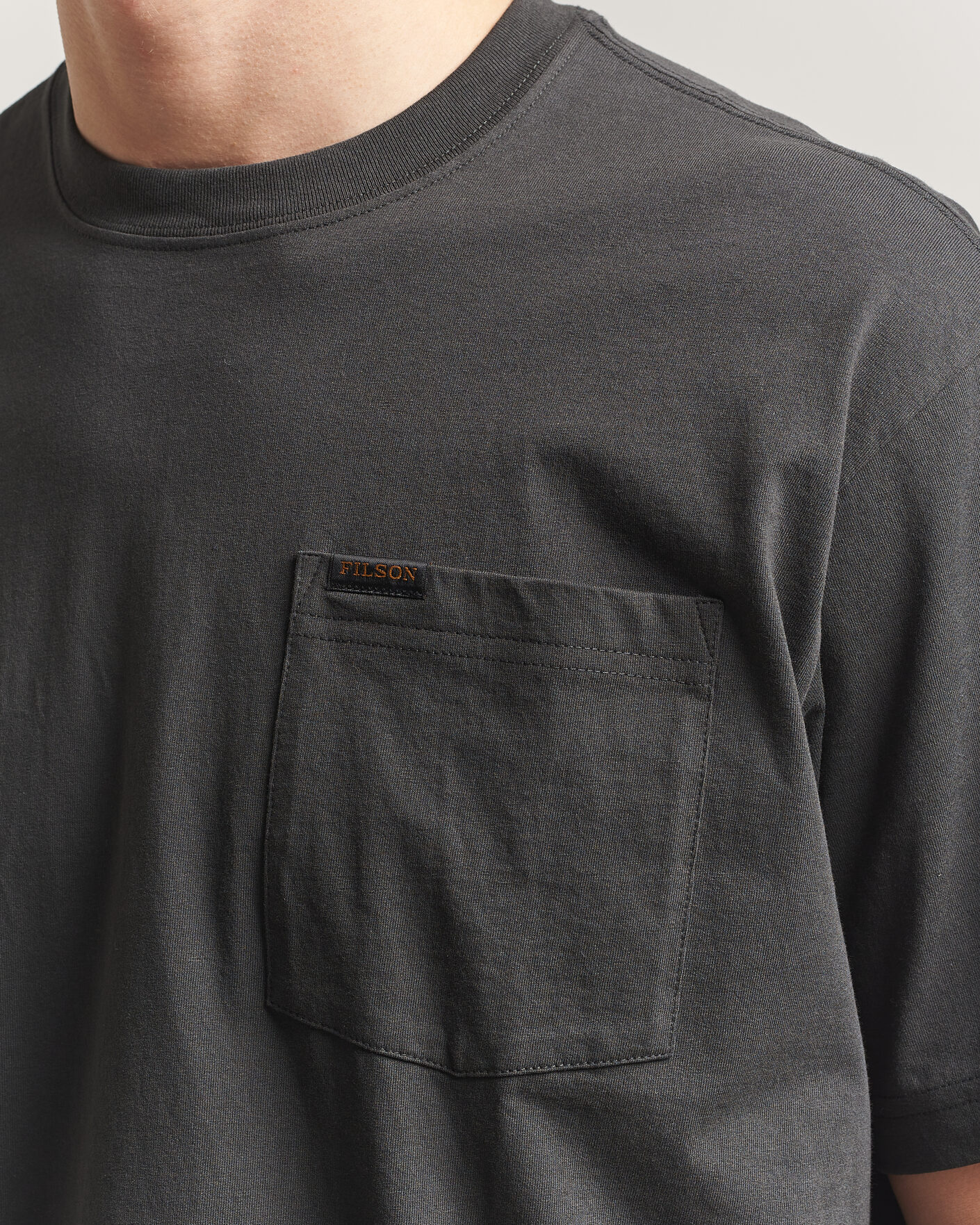 Men | T-Shirts | Filson | Pocket T-Shirt Faded Black