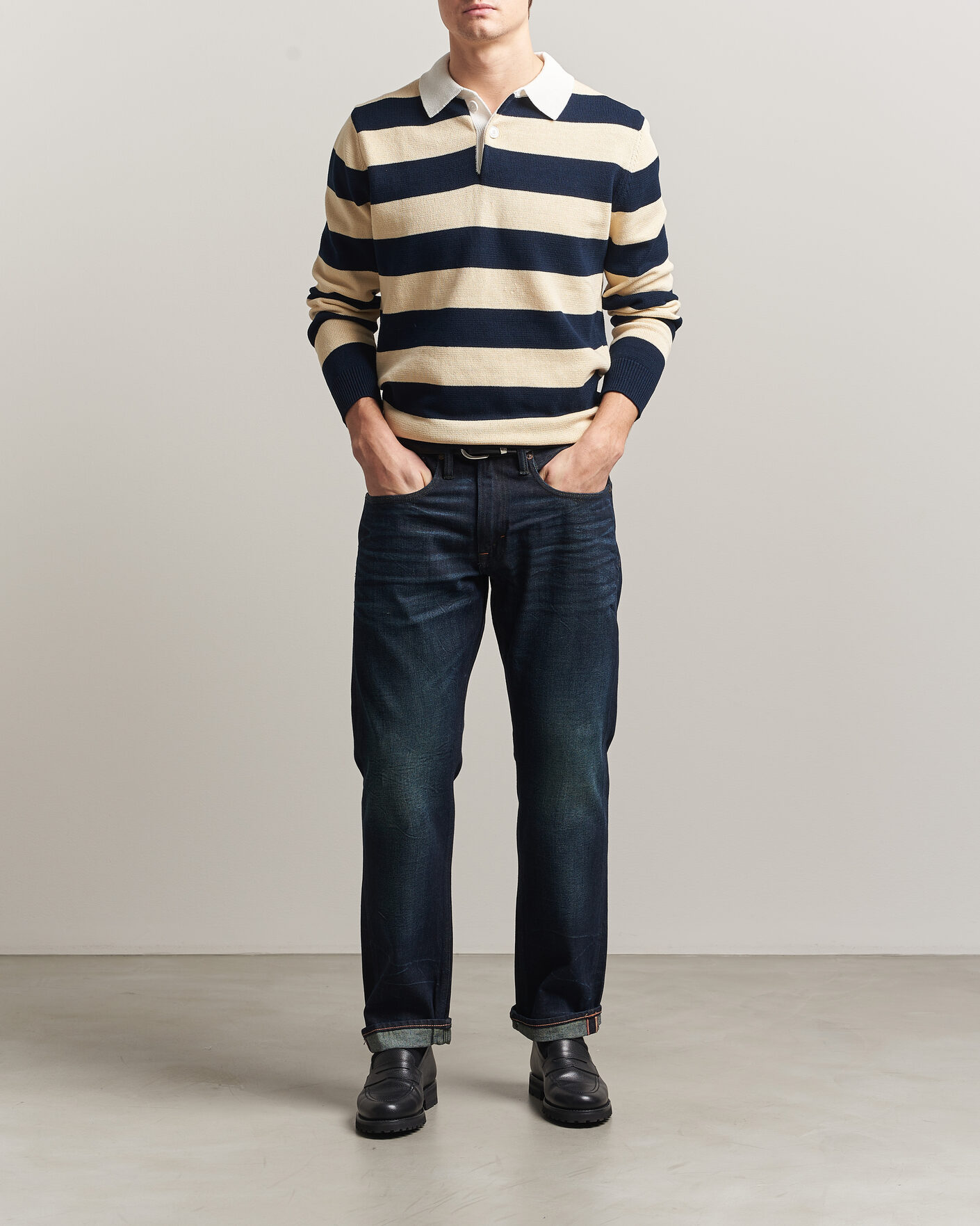 Men | Trousers | -1 Nordic Denim | Regular Fit Selvedge Jeans Connoisseur Blue