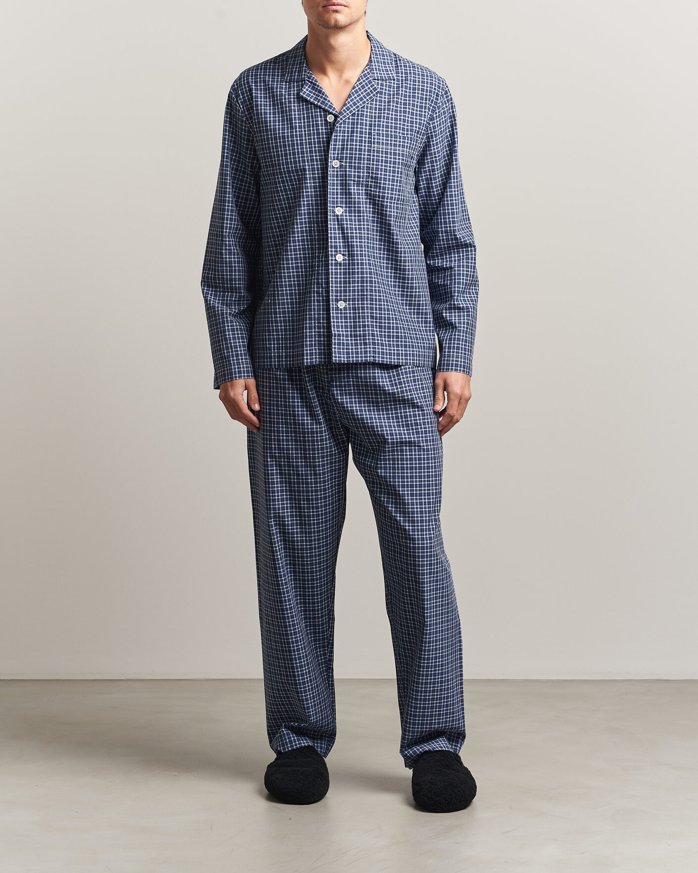 Men | Pyjamas & Robes | Tekla | Fine Twill Pyjama Shirt Lanegan Checks