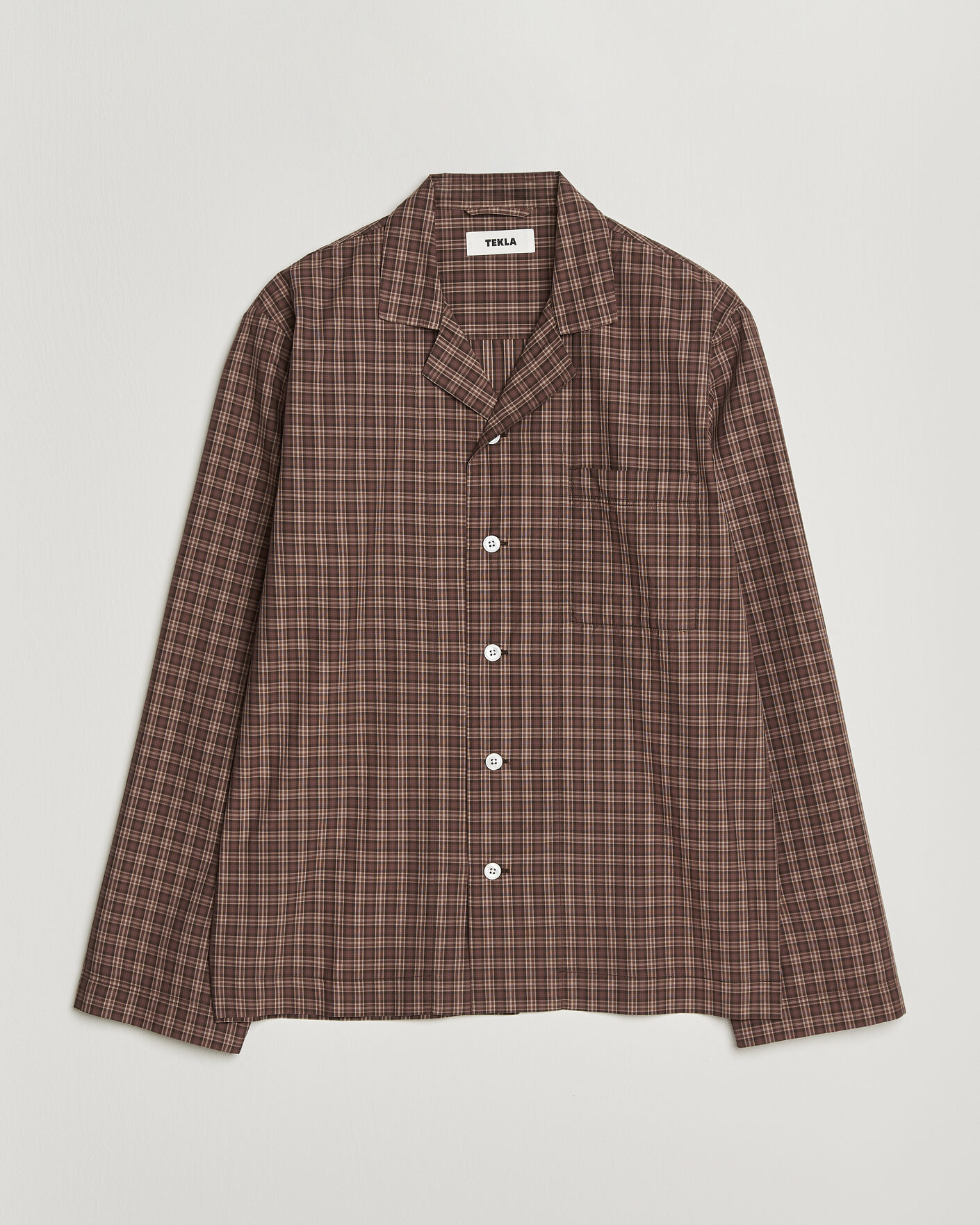 Men | Pyjamas & Robes | Tekla | Fine Twill Pyjama Shirt Serra Checks