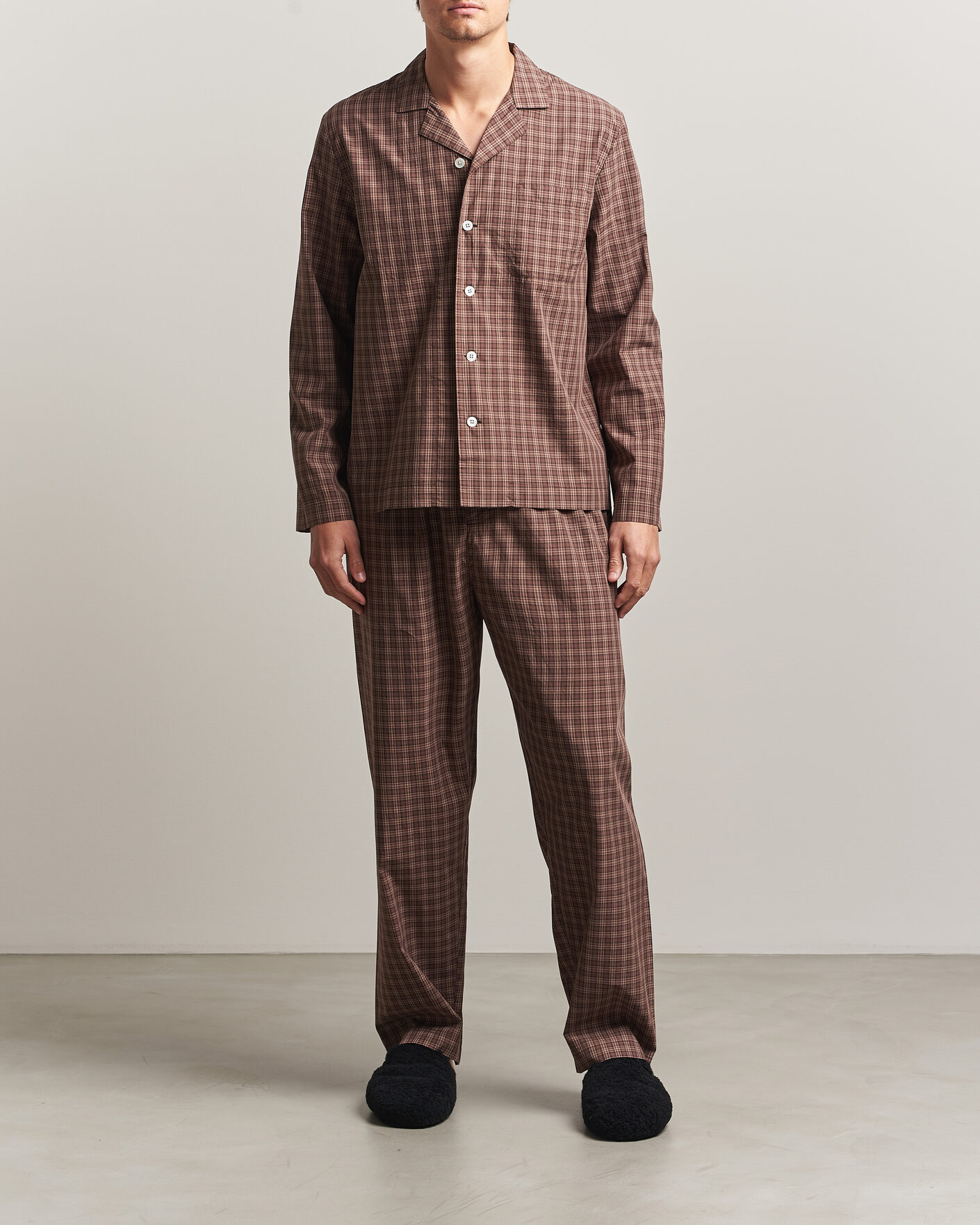 Men | Pyjamas & Robes | Tekla | Fine Twill Pyjama Pants Serra Checks
